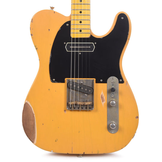 Nash T-52 Butterscotch Blonde Medium Relic w/1-Ply Black Pickguard & Lollar Charlie Christian Electric Guitars / Solid Body
