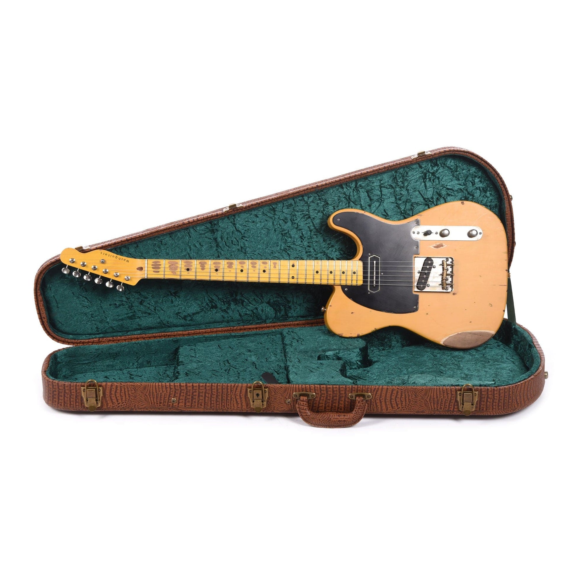 Nash T-52 Butterscotch Blonde Medium Relic w/1-Ply Black Pickguard & Lollar Charlie Christian Electric Guitars / Solid Body