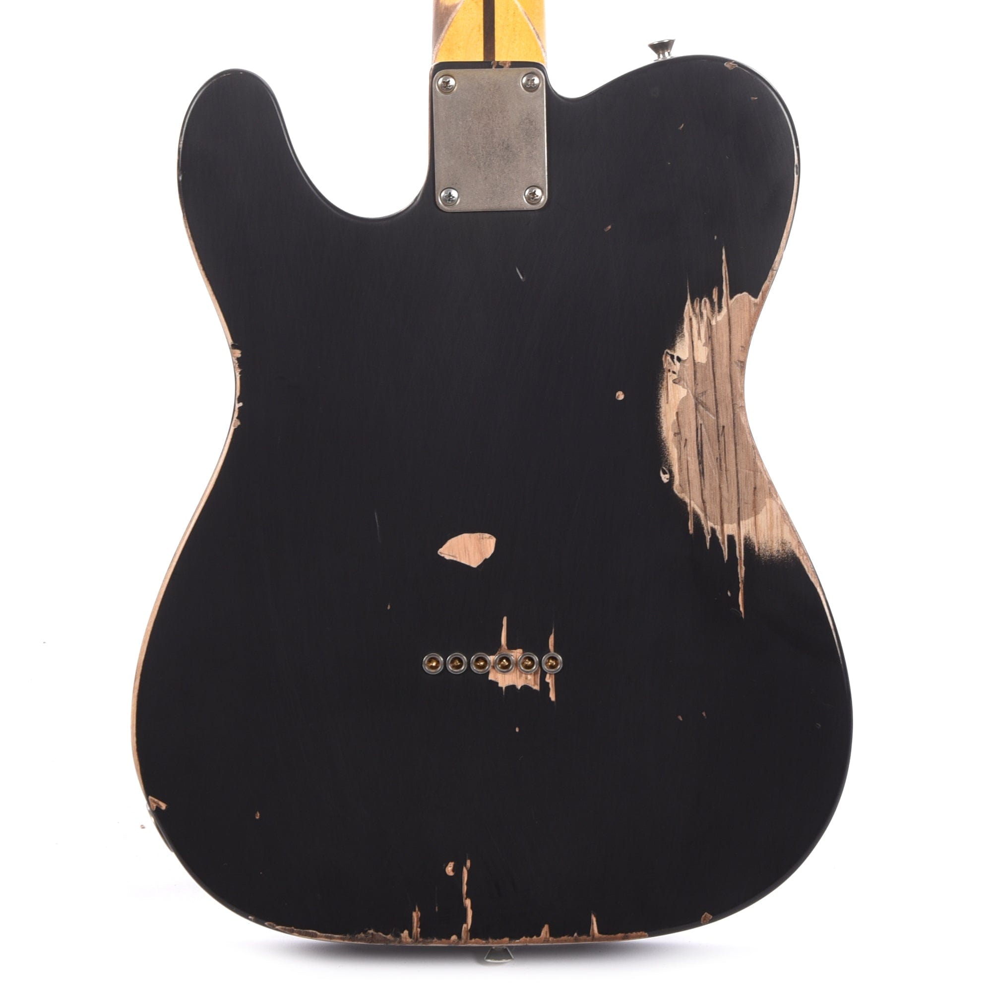 Nash T-52 HS Black Heavy Relic w/1-Ply Black Pickguard, & Lollar Pickups Electric Guitars / Solid Body