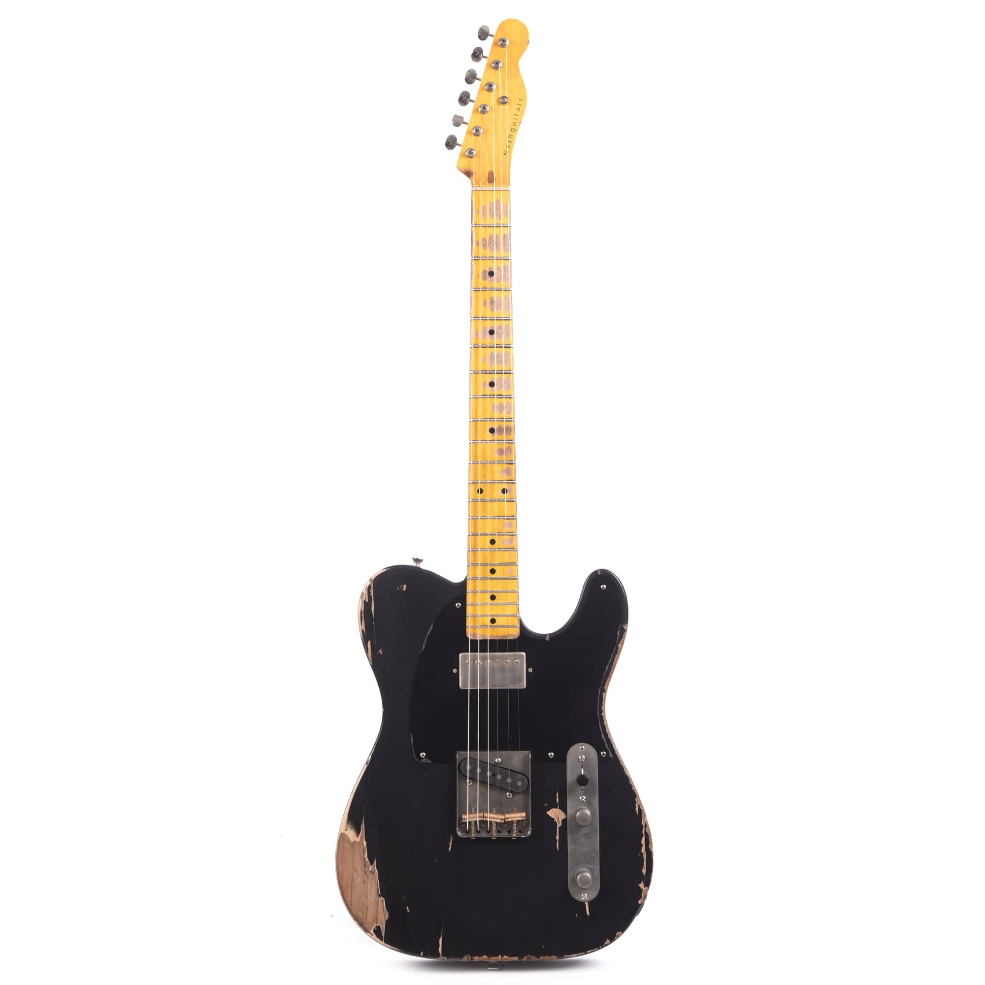 Nash T-52 HS Black Heavy Relic w/1-Ply Black Pickguard, & Lollar Pickups Electric Guitars / Solid Body