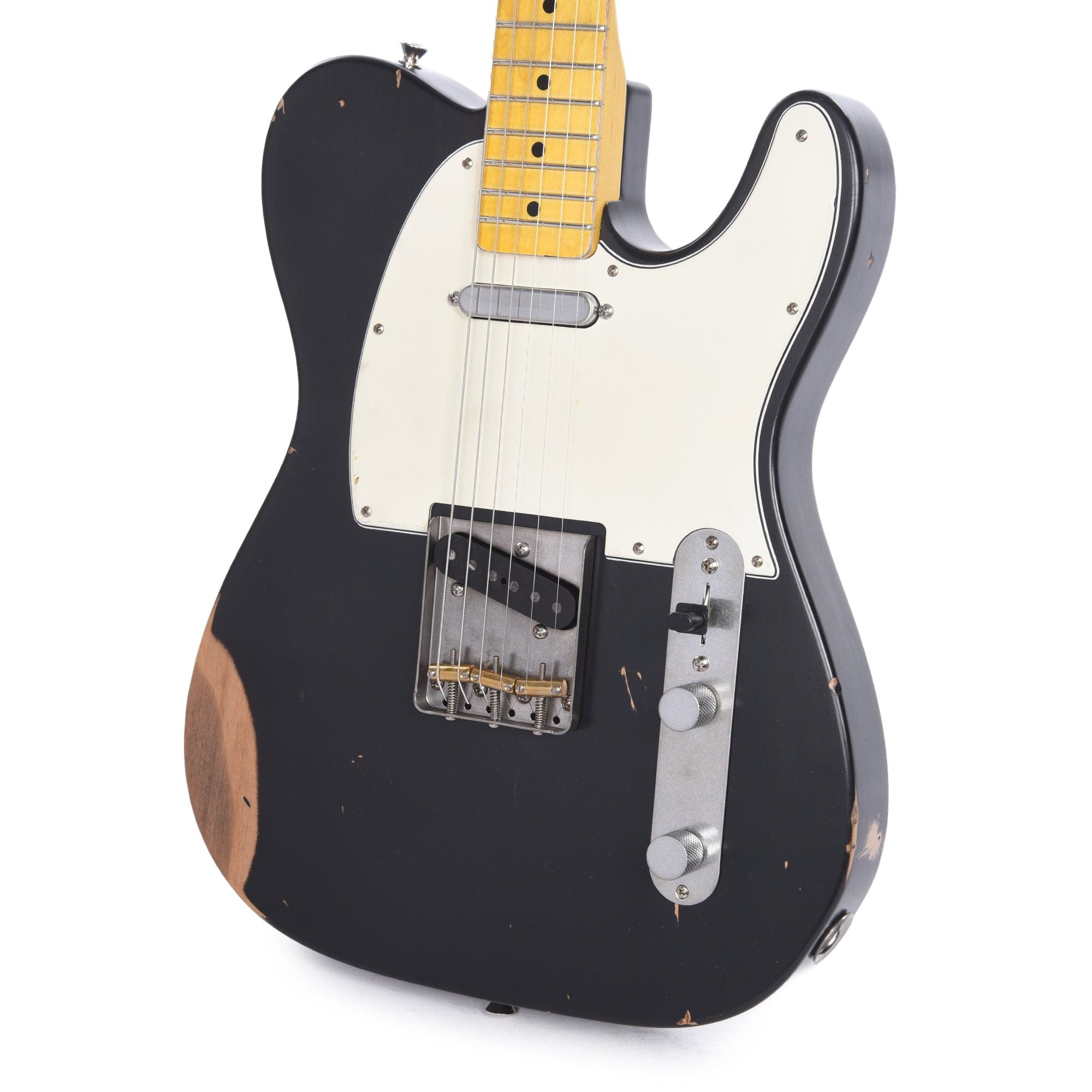 Nash T-63 Black Medium Relic w/3-Ply White Pickguard, & Lollar Pickups Electric Guitars / Solid Body