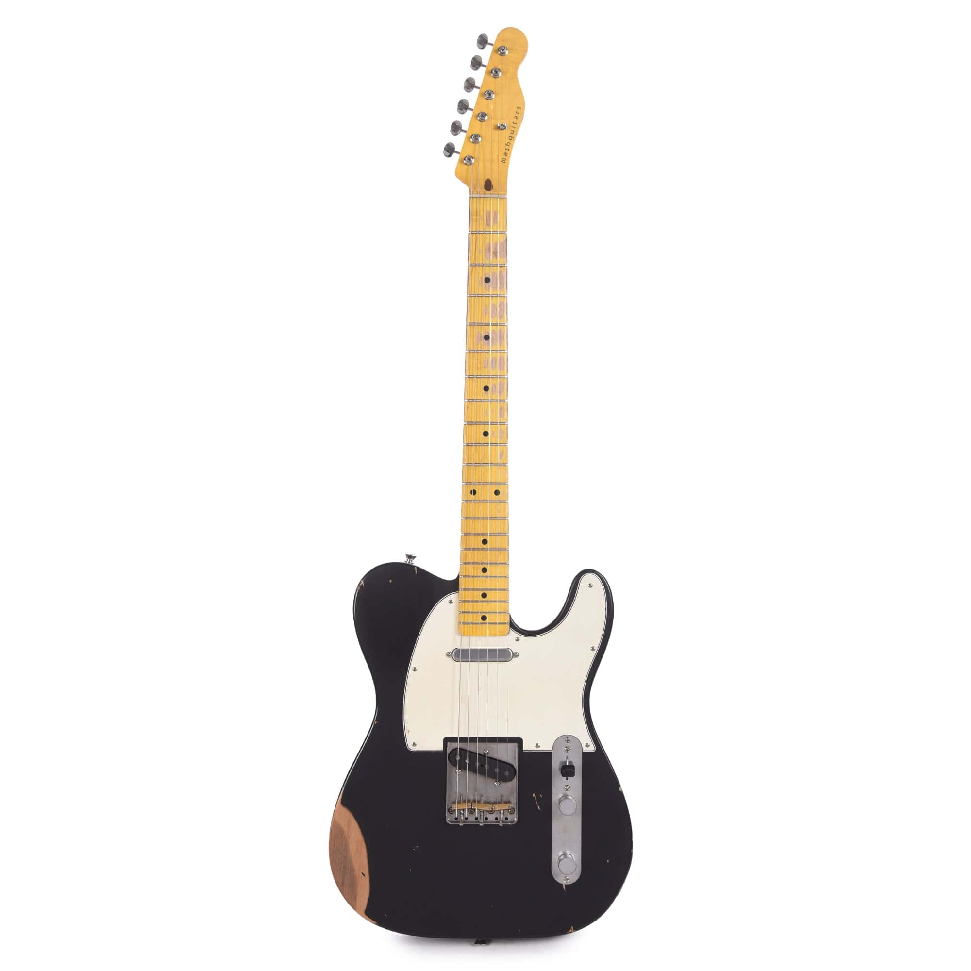 Nash T-63 Black Medium Relic w/3-Ply White Pickguard, & Lollar Pickups Electric Guitars / Solid Body