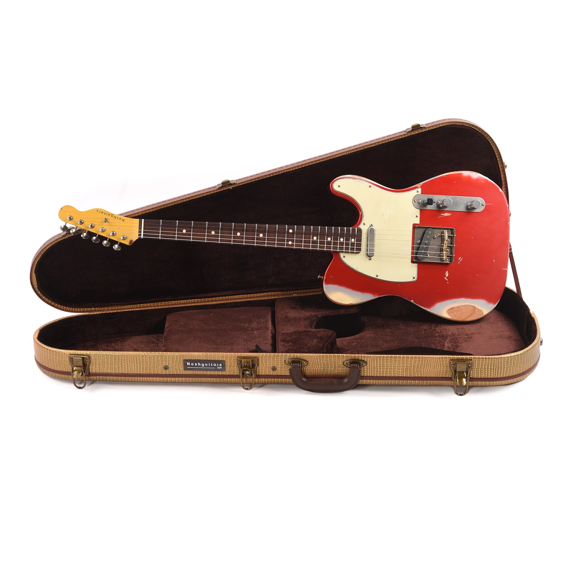 Nash T-63 Candy Apple Red Heavy Relic Electric Guitars / Solid Body