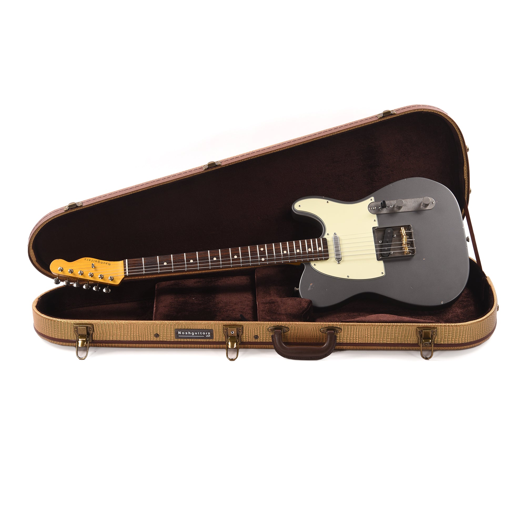 Nash T-63 Charcoal Frost Metallic Light Relic Electric Guitars / Solid Body