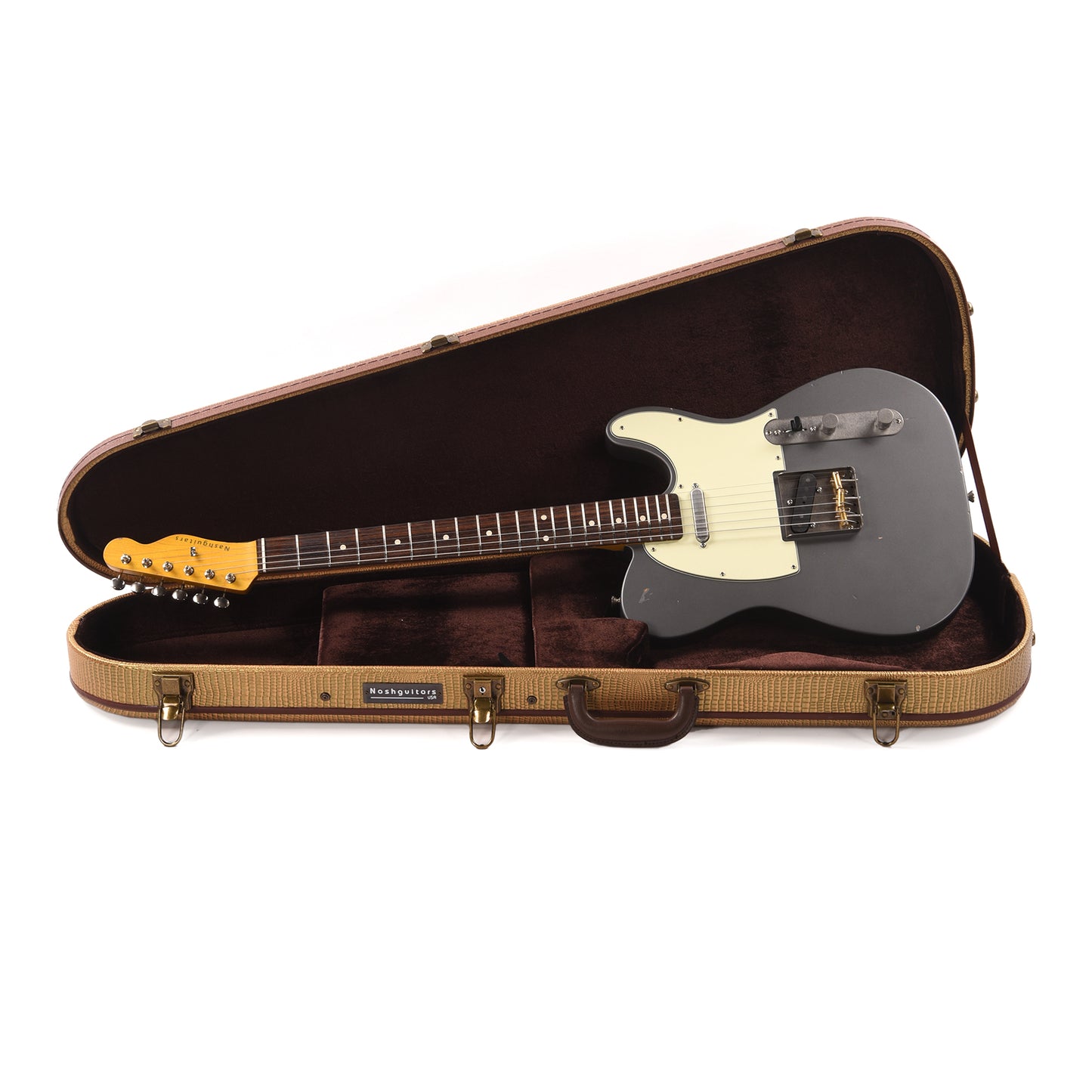 Nash T-63 Charcoal Frost Metallic Light Relic Electric Guitars / Solid Body
