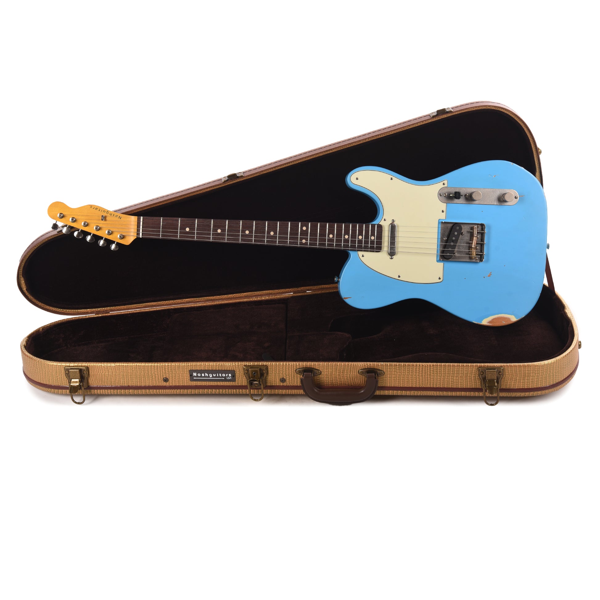 Nash T-63 Daphne Blue Medium Relic Electric Guitars / Solid Body