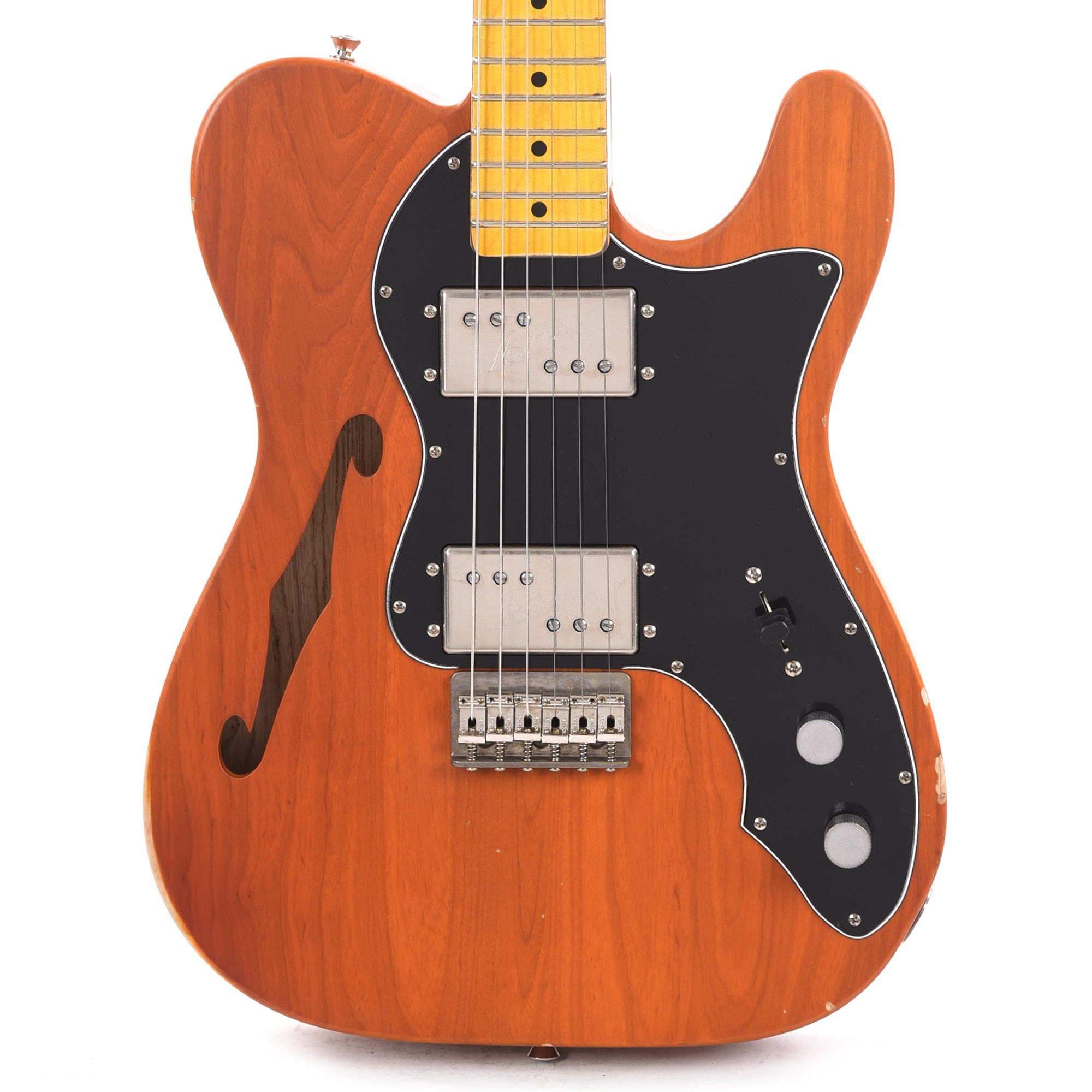 Nash T-72 Thinline Ash Amber Light Aging w/3-Ply Black Pickguard & Lollar Pickups Electric Guitars / Solid Body