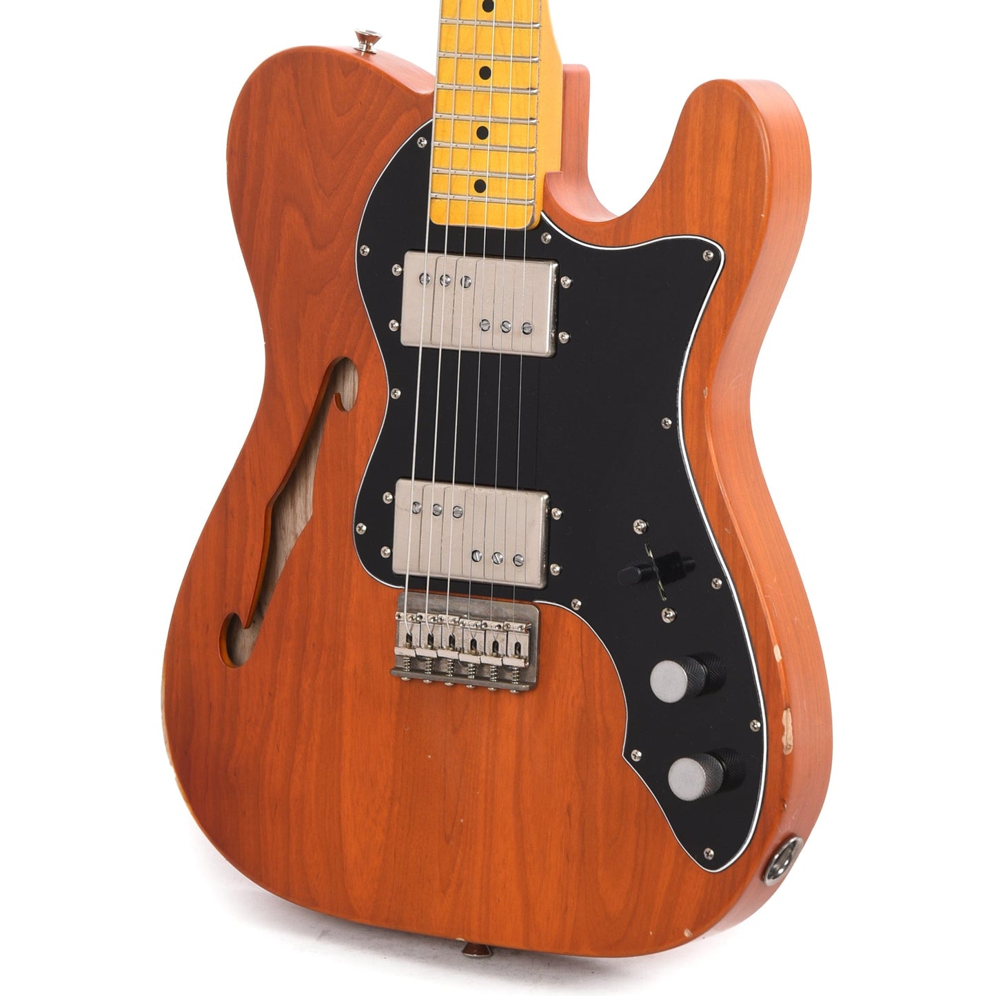 Nash T-72 Thinline Ash Amber Light Aging w/3-Ply Black Pickguard & Lollar Pickups Electric Guitars / Solid Body