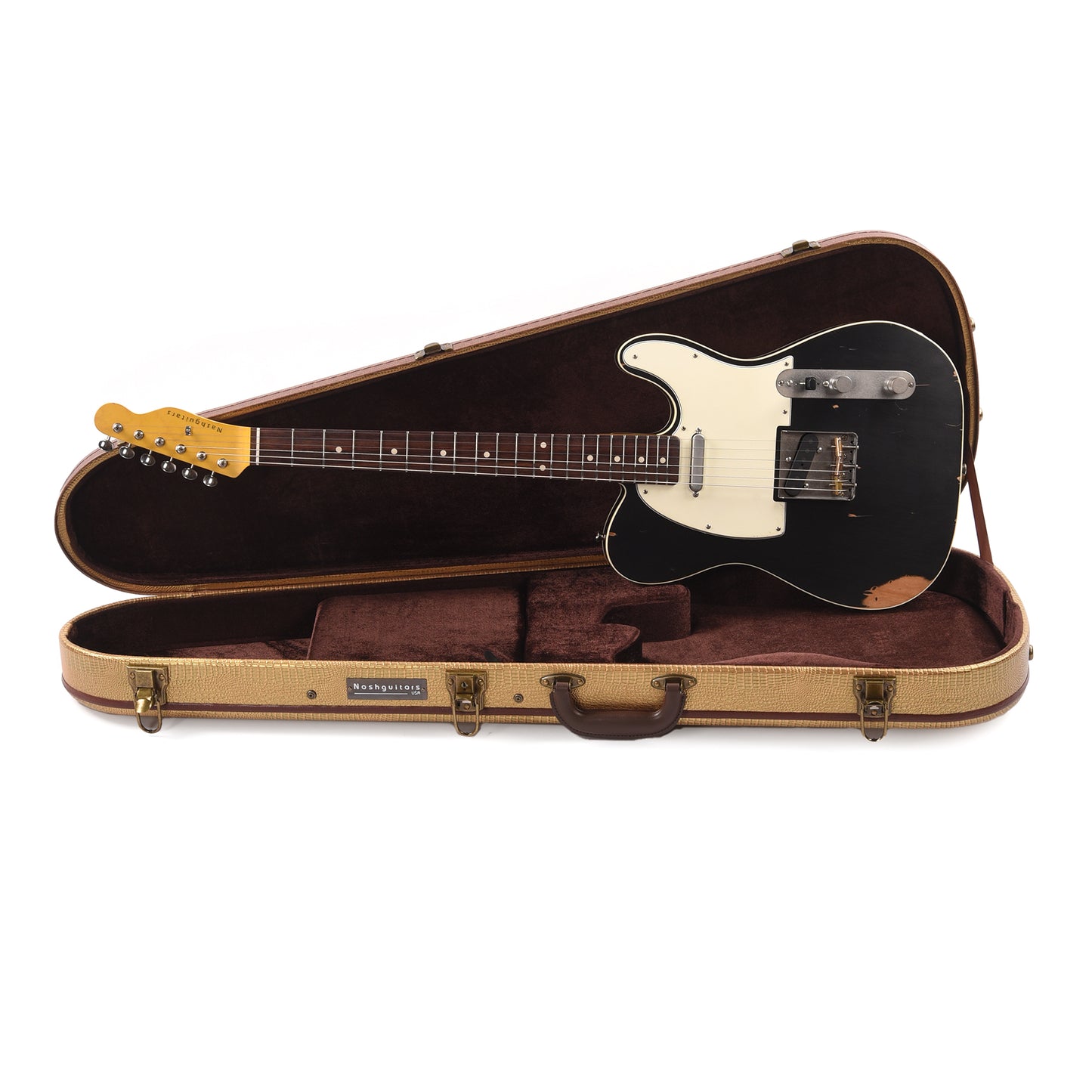 Nash TC-63 Black Medium Relic w/Double Binding Electric Guitars / Solid Body