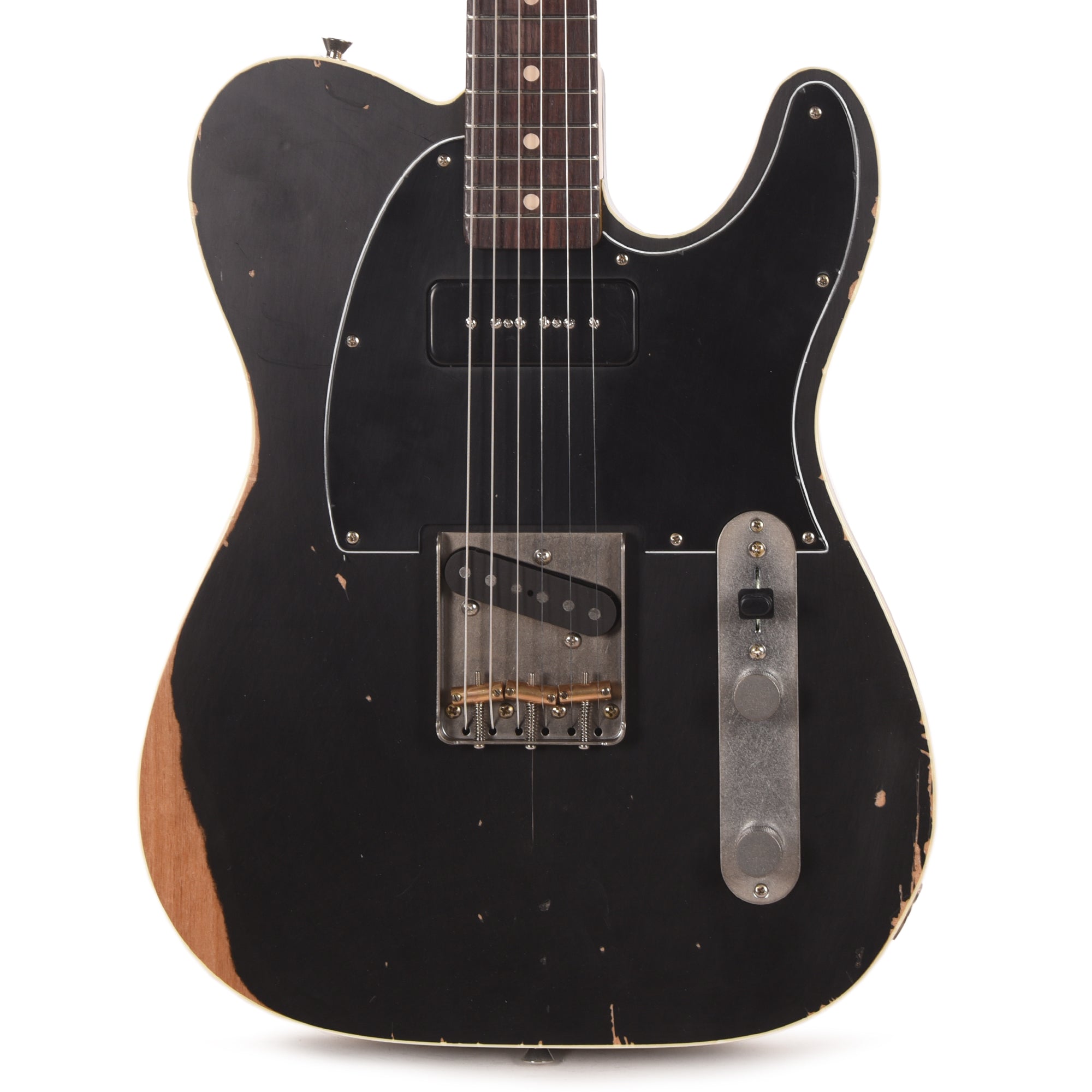 Nash TC-63 Black Medium Relic w/Lollar Vintage P-90 Electric Guitars / Solid Body