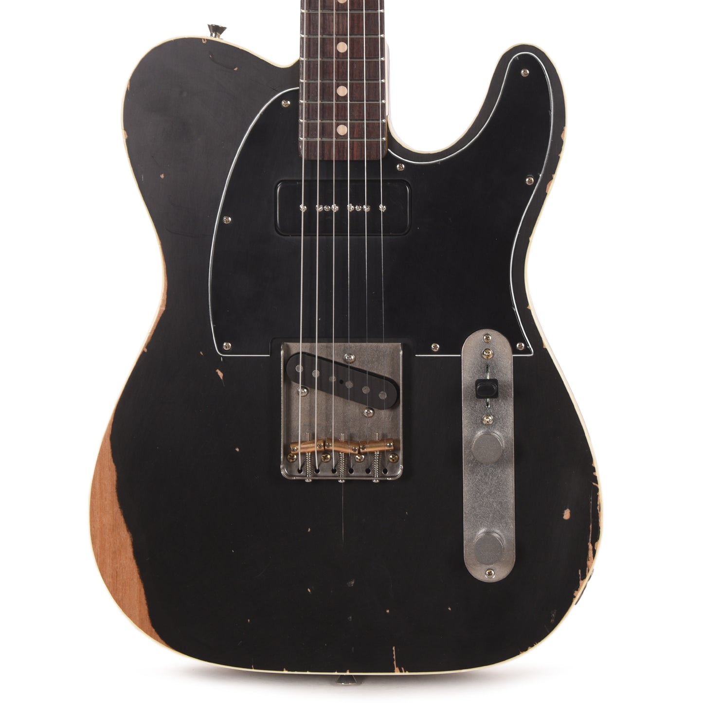 Nash TC-63 Black Medium Relic w/Lollar Vintage P-90 Electric Guitars / Solid Body