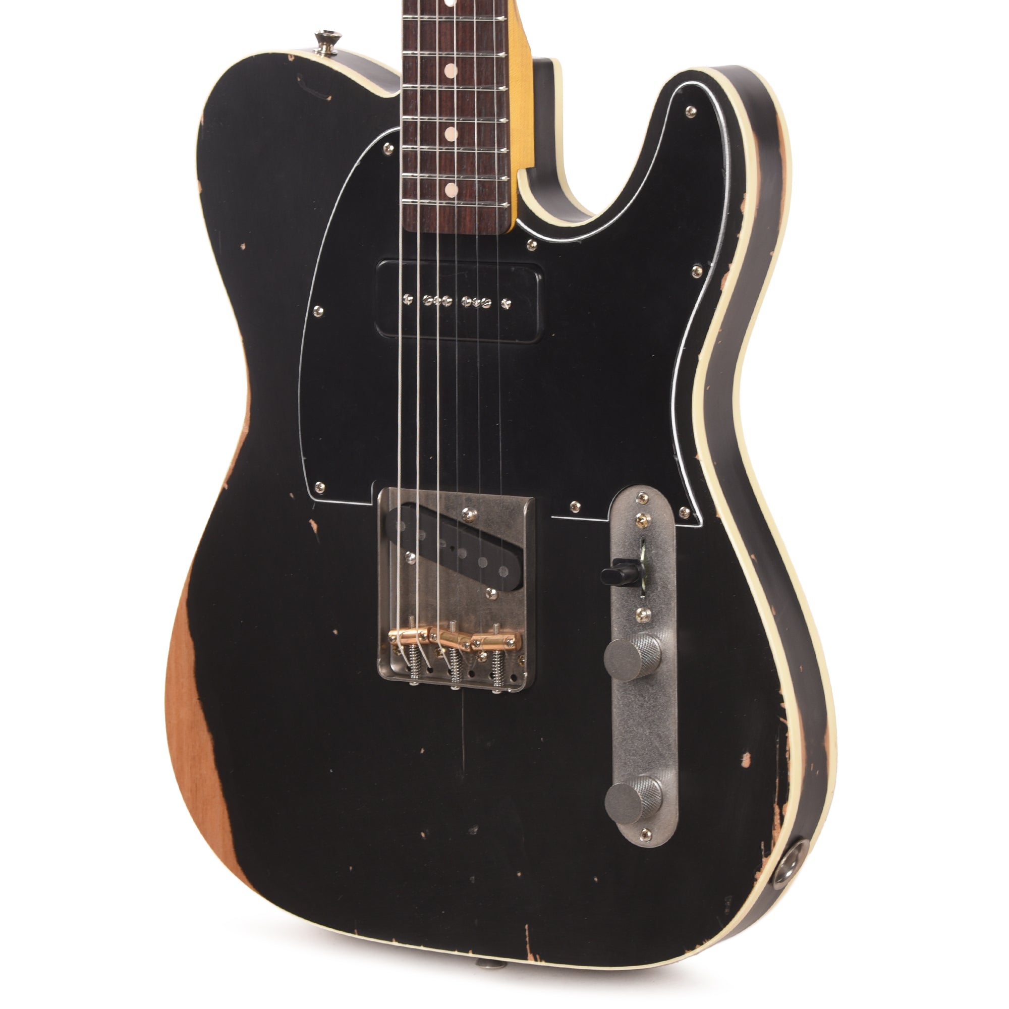 Nash TC-63 Black Medium Relic w/Lollar Vintage P-90 Electric Guitars / Solid Body