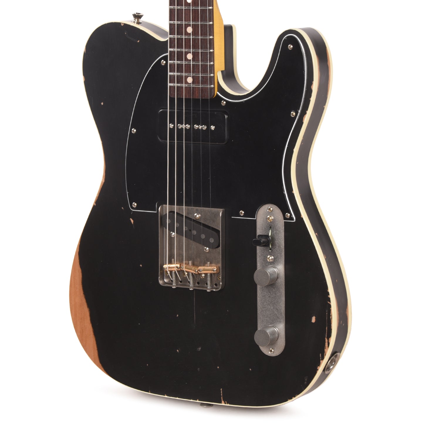 Nash TC-63 Black Medium Relic w/Lollar Vintage P-90 Electric Guitars / Solid Body