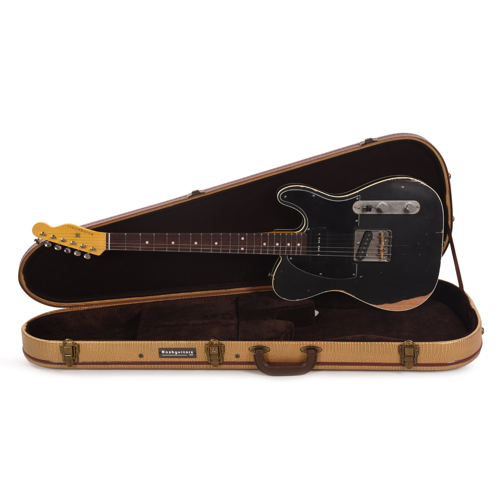 Nash TC-63 Black Medium Relic w/Lollar Vintage P-90 Electric Guitars / Solid Body