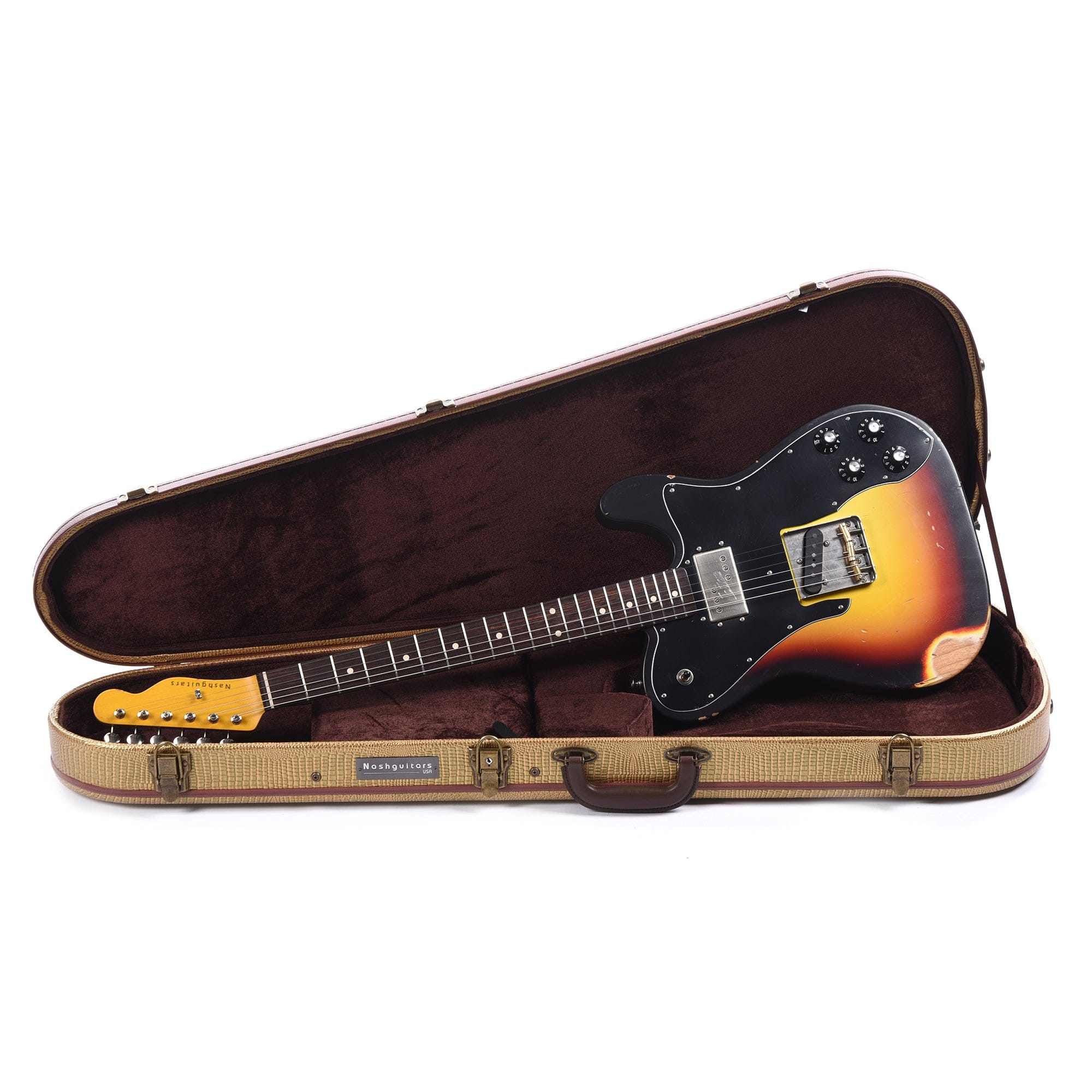 Nash TC-72 3-Tone Sunburst Medium Relic w/3-Ply Black Pickguard & Lollar Pickups Electric Guitars / Solid Body