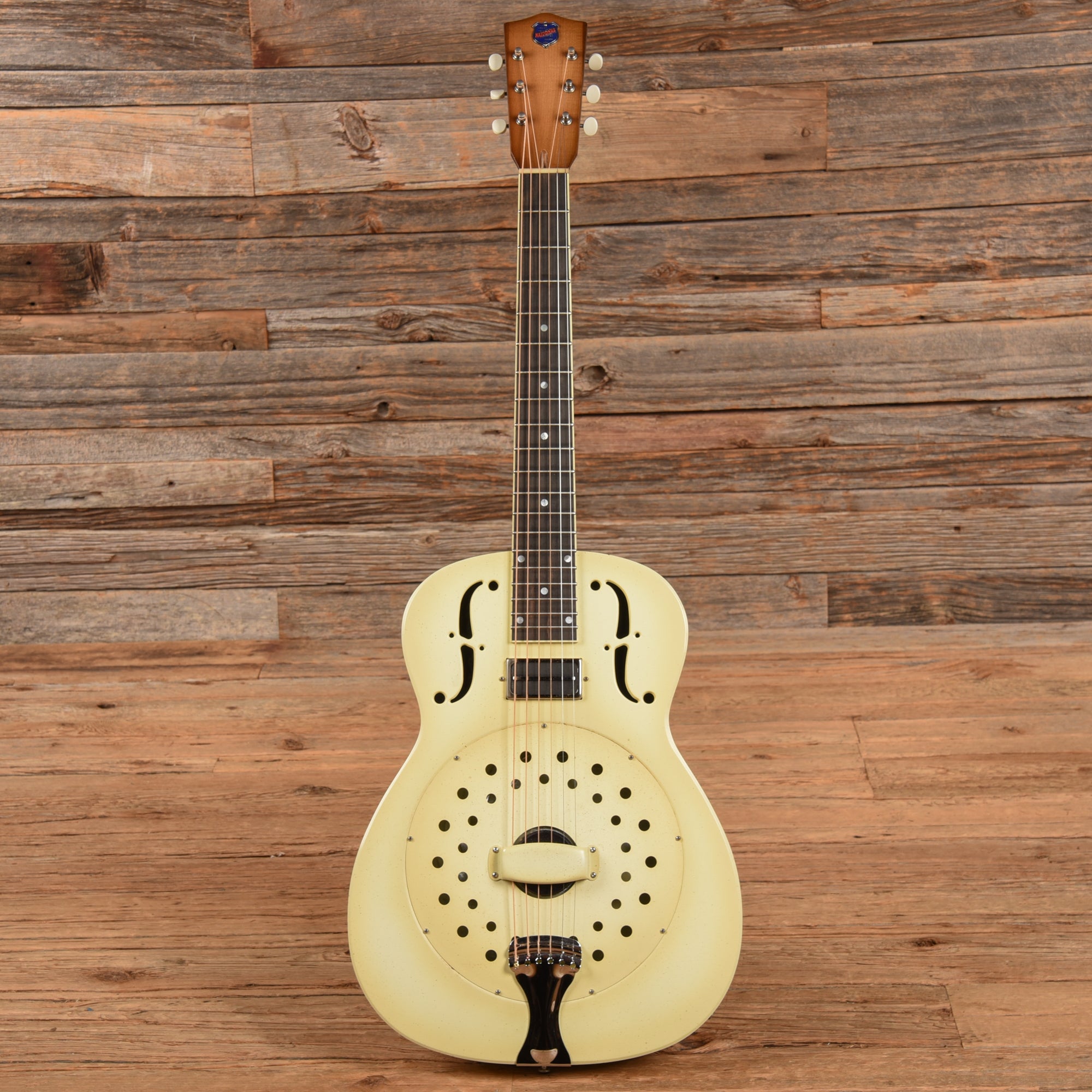 National Collegian Deluxe Ivory 2020 Acoustic Guitars / Resonator