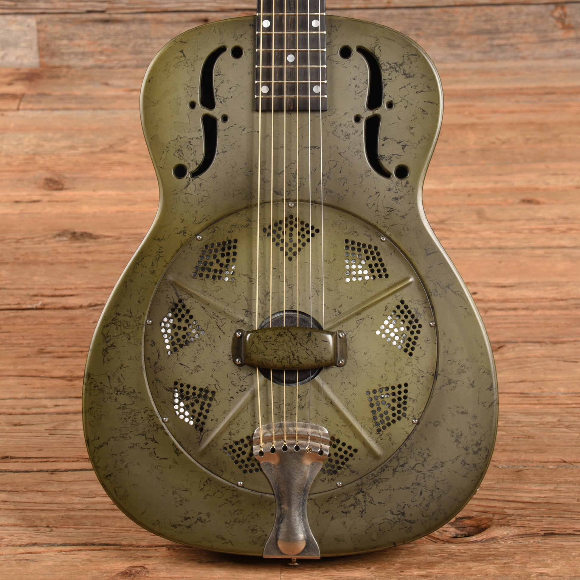 National NRP B-Series 14 Fret Black Rust 2015 Acoustic Guitars / Resonator