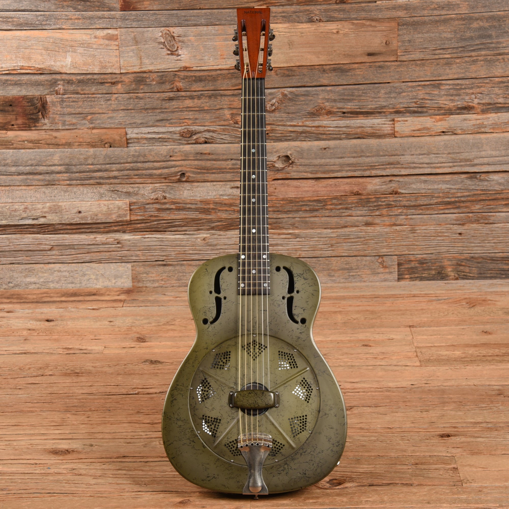 National NRP B-Series 14 Fret Black Rust 2015 Acoustic Guitars / Resonator