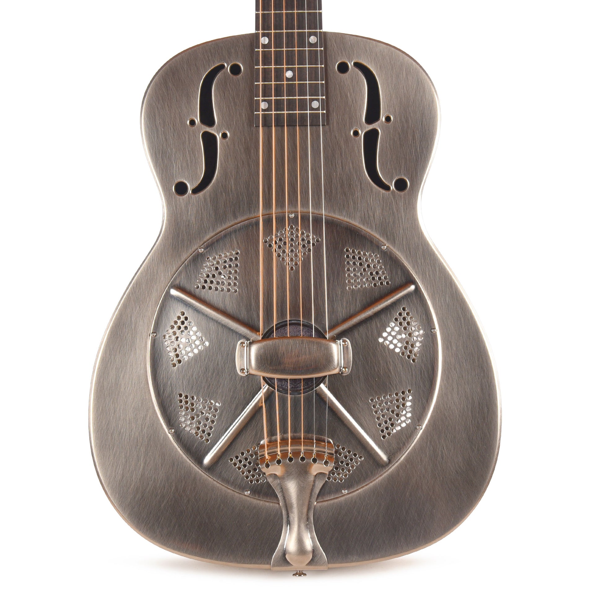 National NRP Single Cone Steel Rubbed Nickel 14-Fret Acoustic Guitars / Resonator