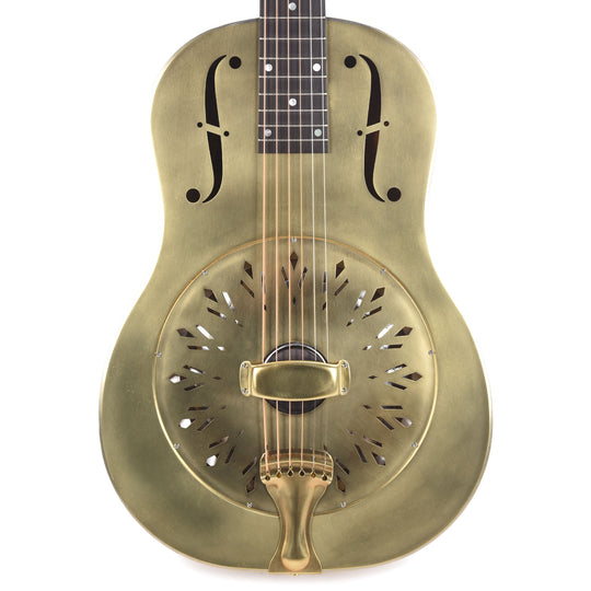 National RAW Single Cone Brass 12-Fret Acoustic Guitars / Resonator