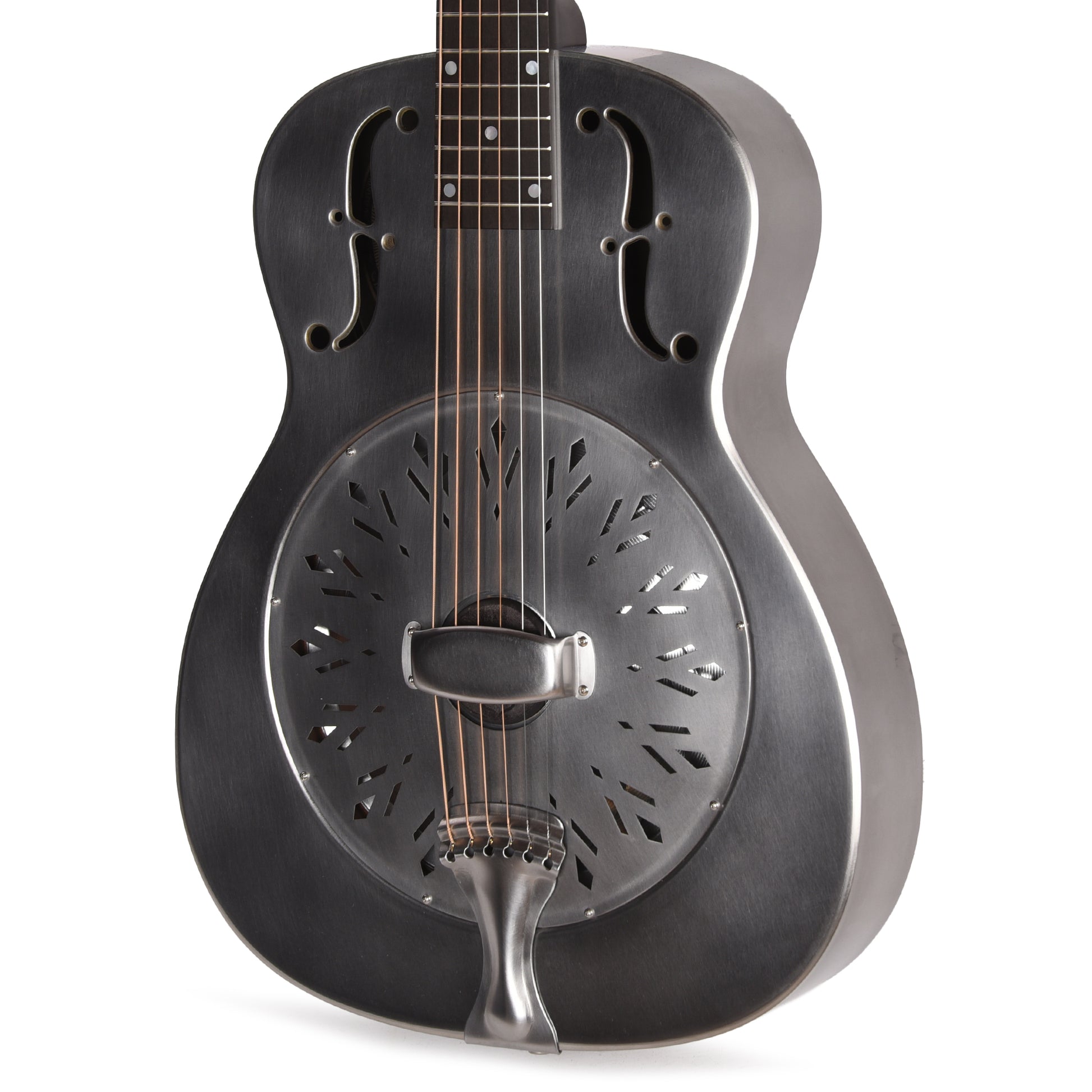 National RAW Single Cone Steel 14-Fret Acoustic Guitars / Resonator