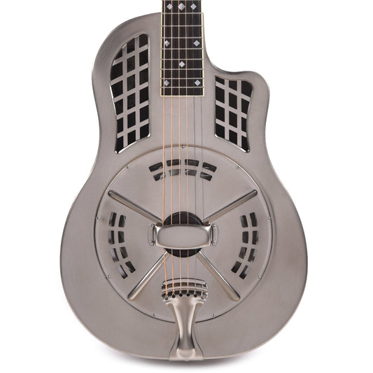 National ResoRocket Single Cone Steel Rubbed Steel Acoustic Guitars / Resonator