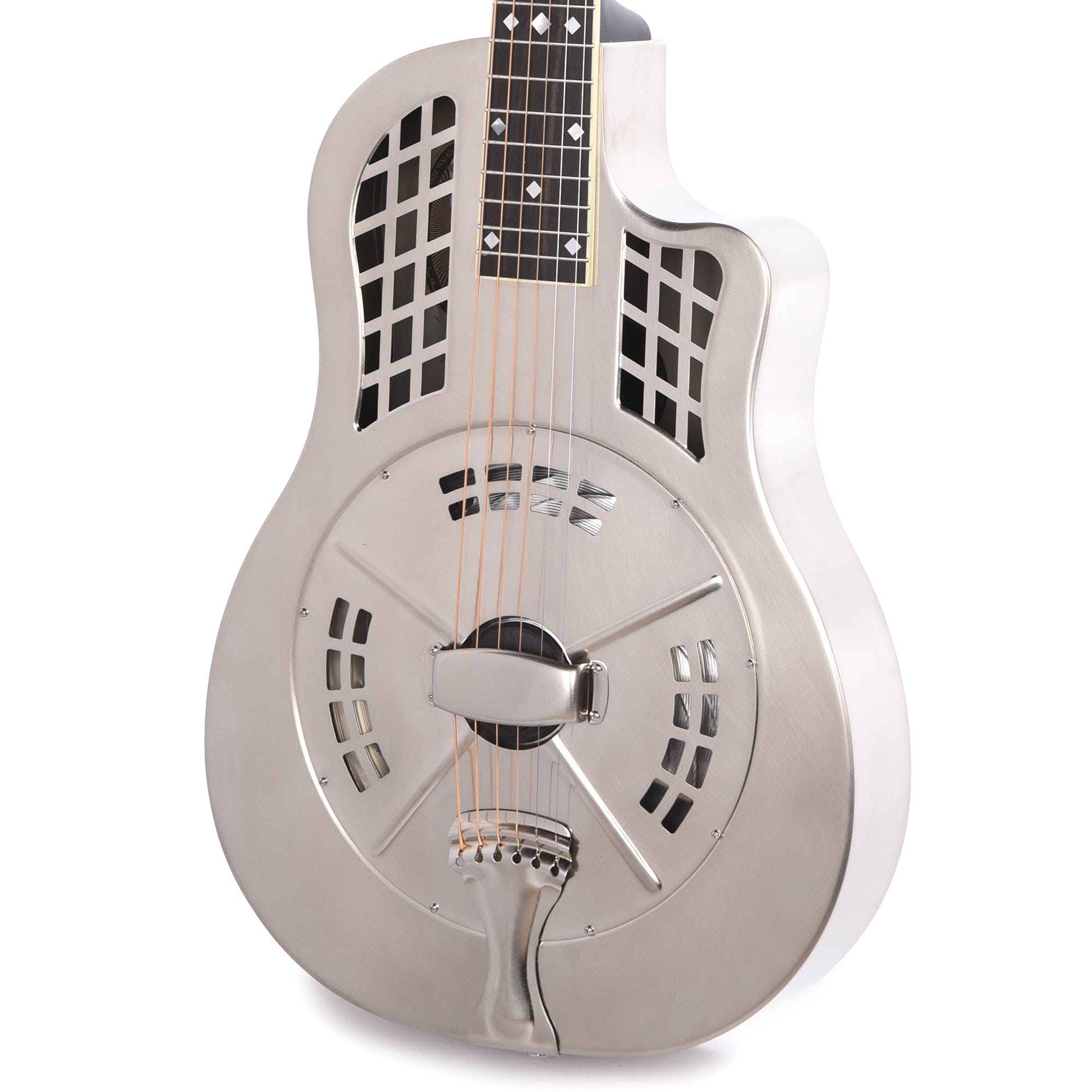 National ResoRocket Single Cone Steel Rubbed Steel Acoustic Guitars / Resonator