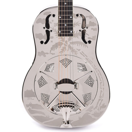 National Style O Single Cone Brass Bright Nickel 12-Fret Acoustic Guitars / Resonator