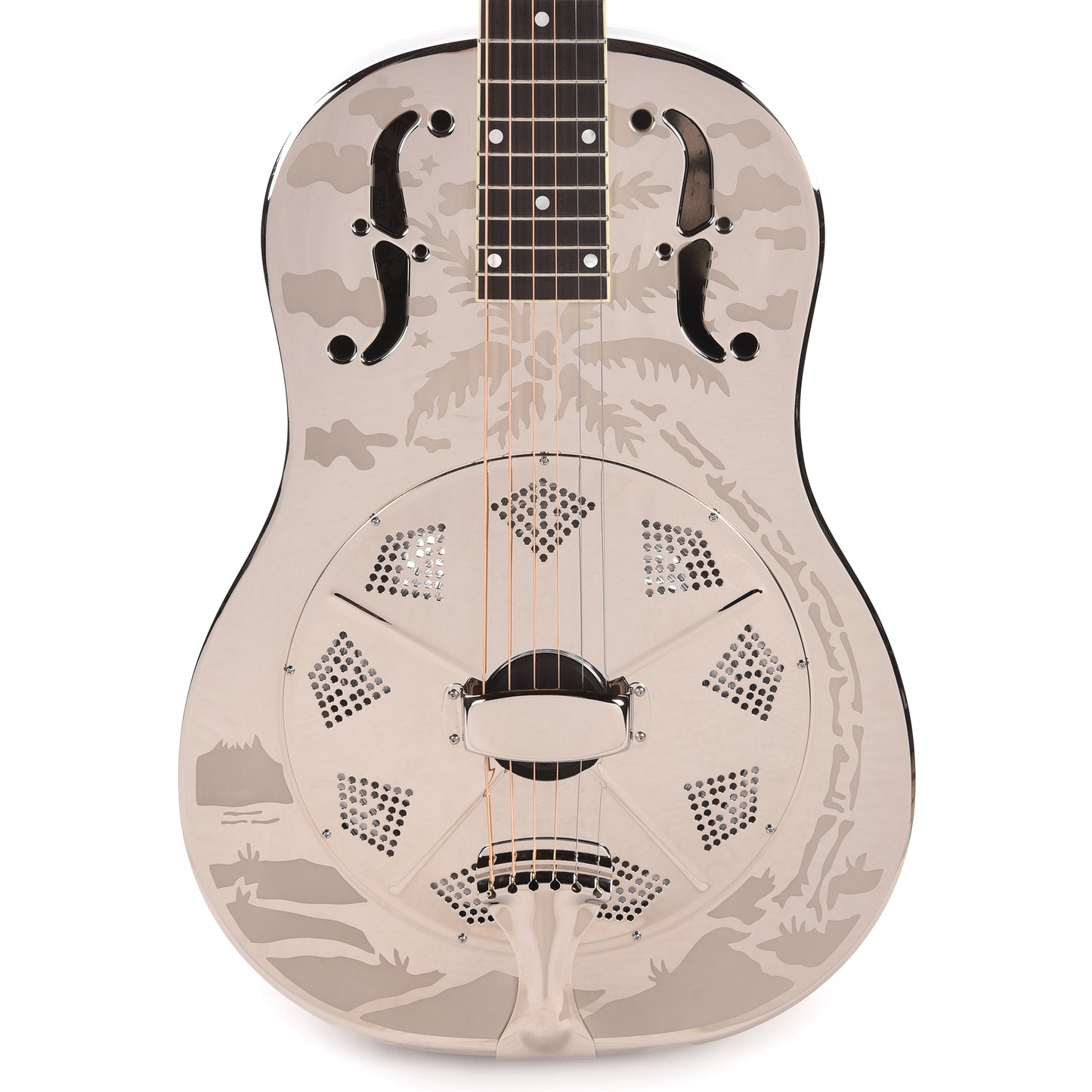 National Style O Single Cone Brass Bright Nickel 12-Fret Acoustic Guitars / Resonator