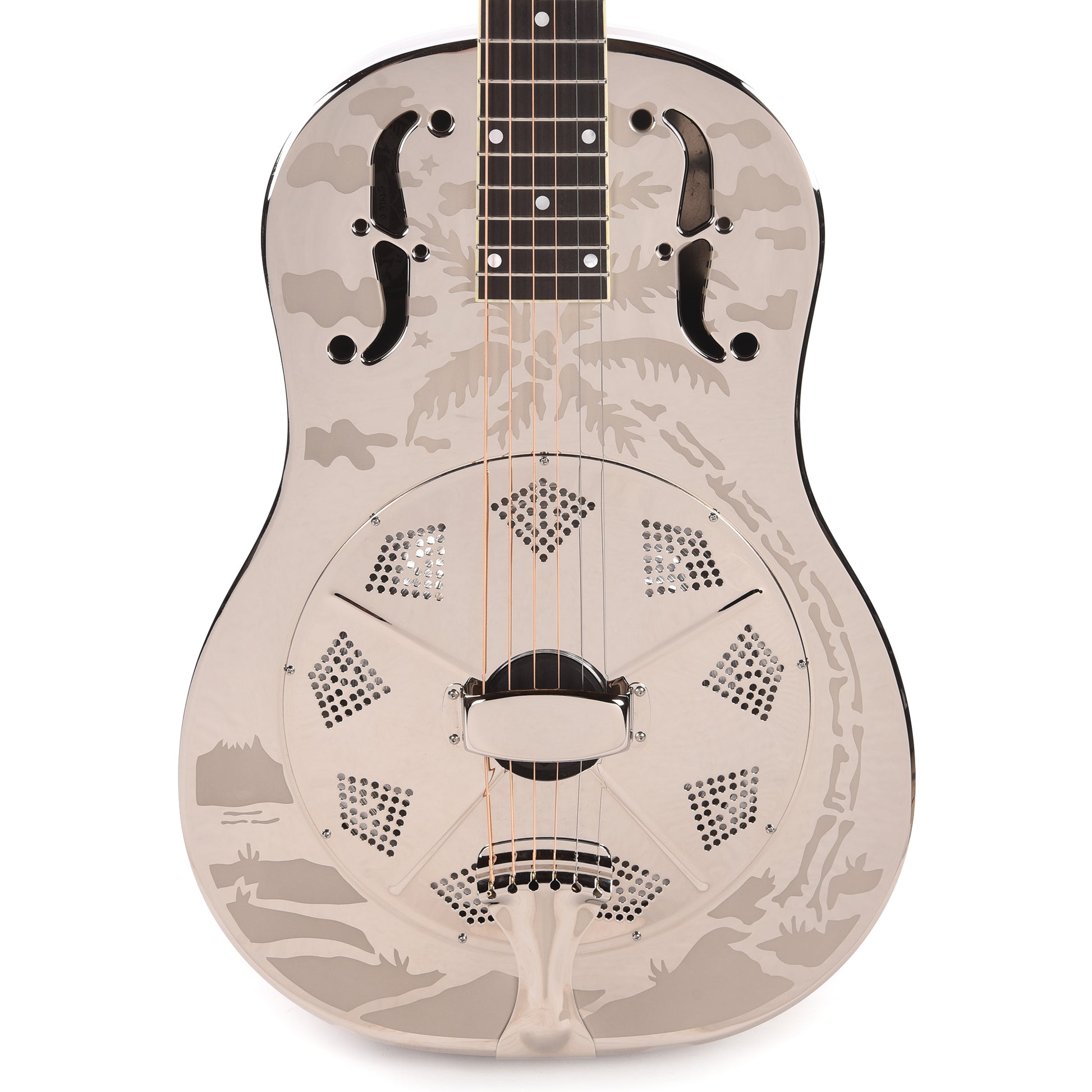 National Style O Single Cone Brass Bright Nickel 12-Fret Acoustic Guitars / Resonator