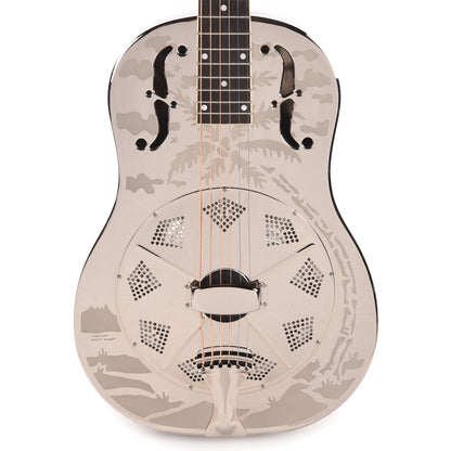 National Style O Single Cone Brass Bright Nickel 12-Fret Acoustic Guitars / Resonator