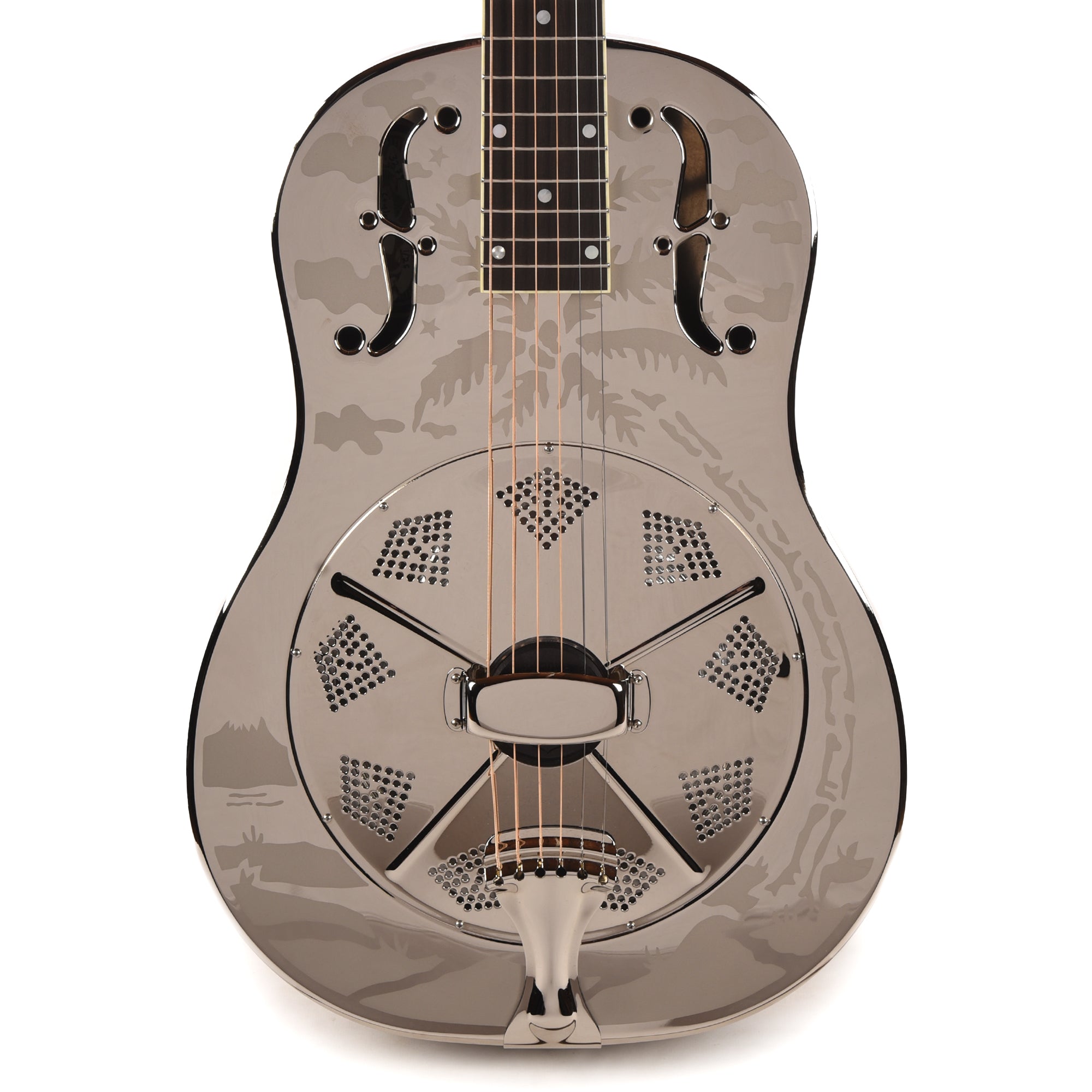 National Style O Single Cone Brass Bright Nickel 12-Fret Acoustic Guitars / Resonator