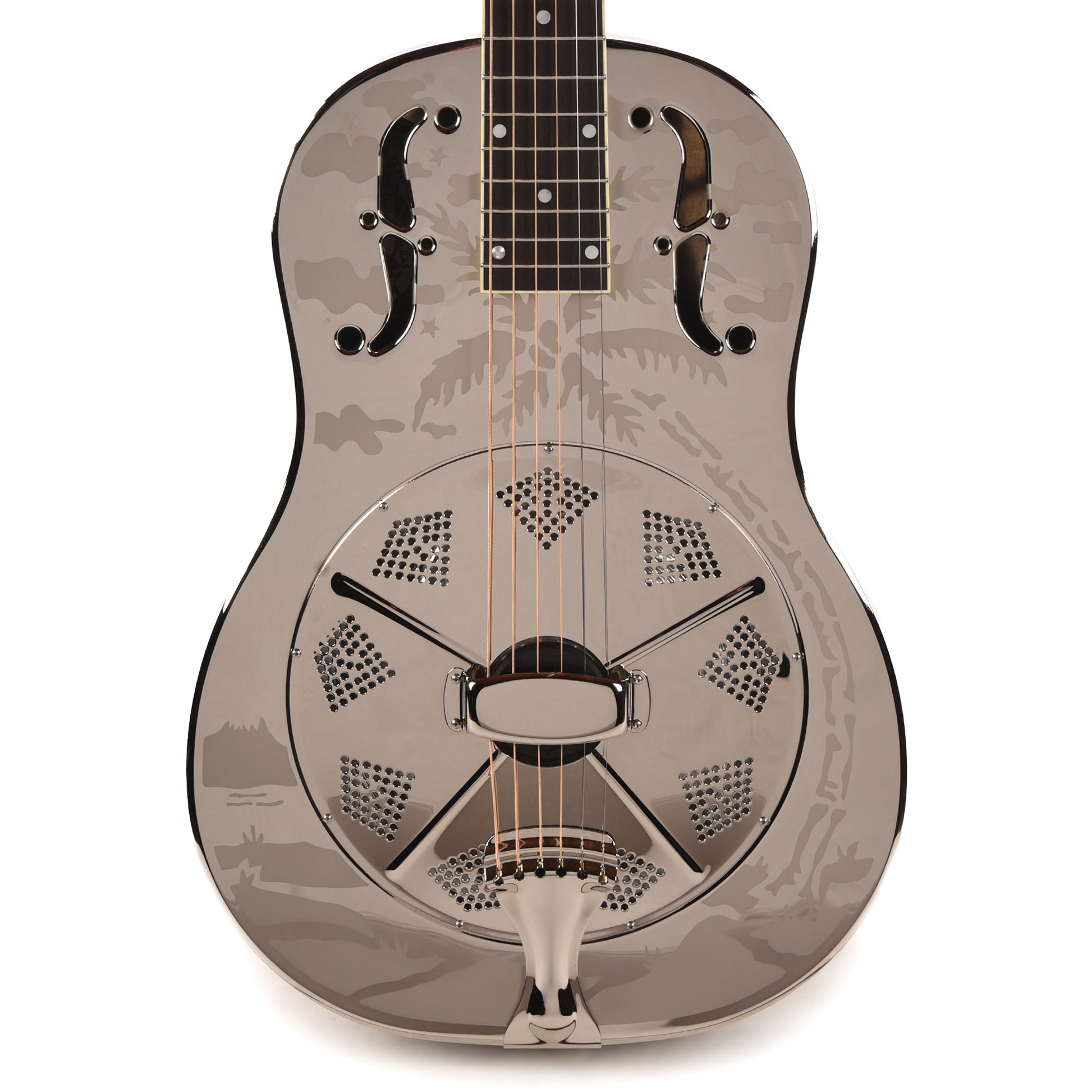 National Style O Single Cone Brass Bright Nickel 12-Fret Acoustic Guitars / Resonator