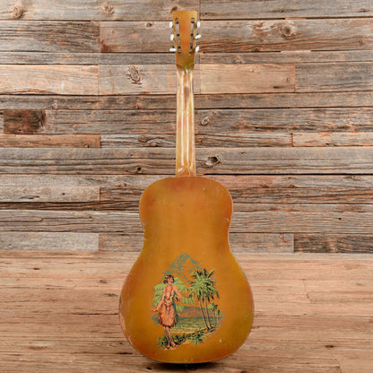 National Wood Body Triolian Yellow w/ Graphic 1930s Acoustic Guitars / Resonator