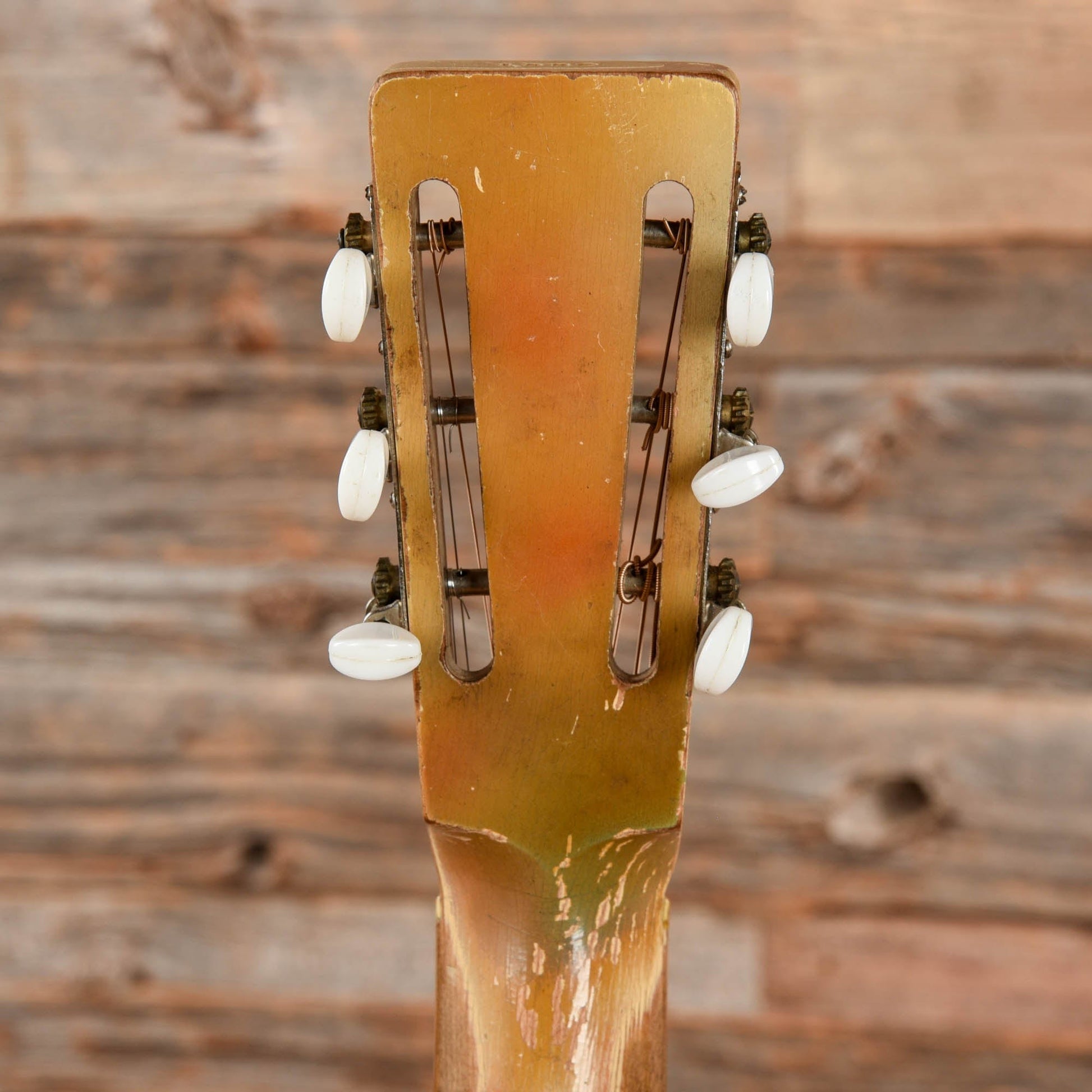 National Wood Body Triolian Yellow w/ Graphic 1930s Acoustic Guitars / Resonator