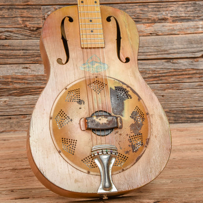 National Wood Body Triolian Yellow w/ Graphic 1930s Acoustic Guitars / Resonator