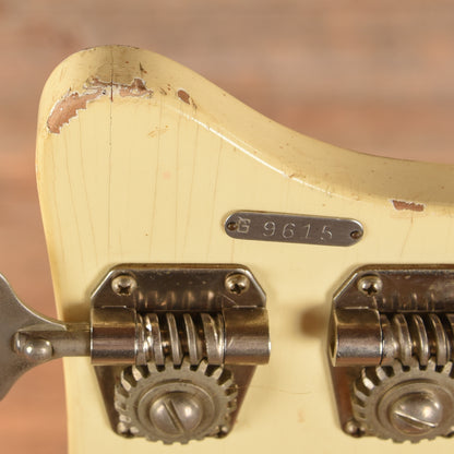 National Res-o-glass Val-Pro 85 Bass White 1960s Bass Guitars / 5-String or More