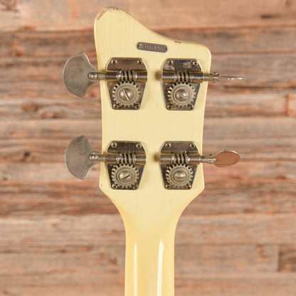 National Res-o-glass Val-Pro 85 Bass White 1960s Bass Guitars / 5-String or More