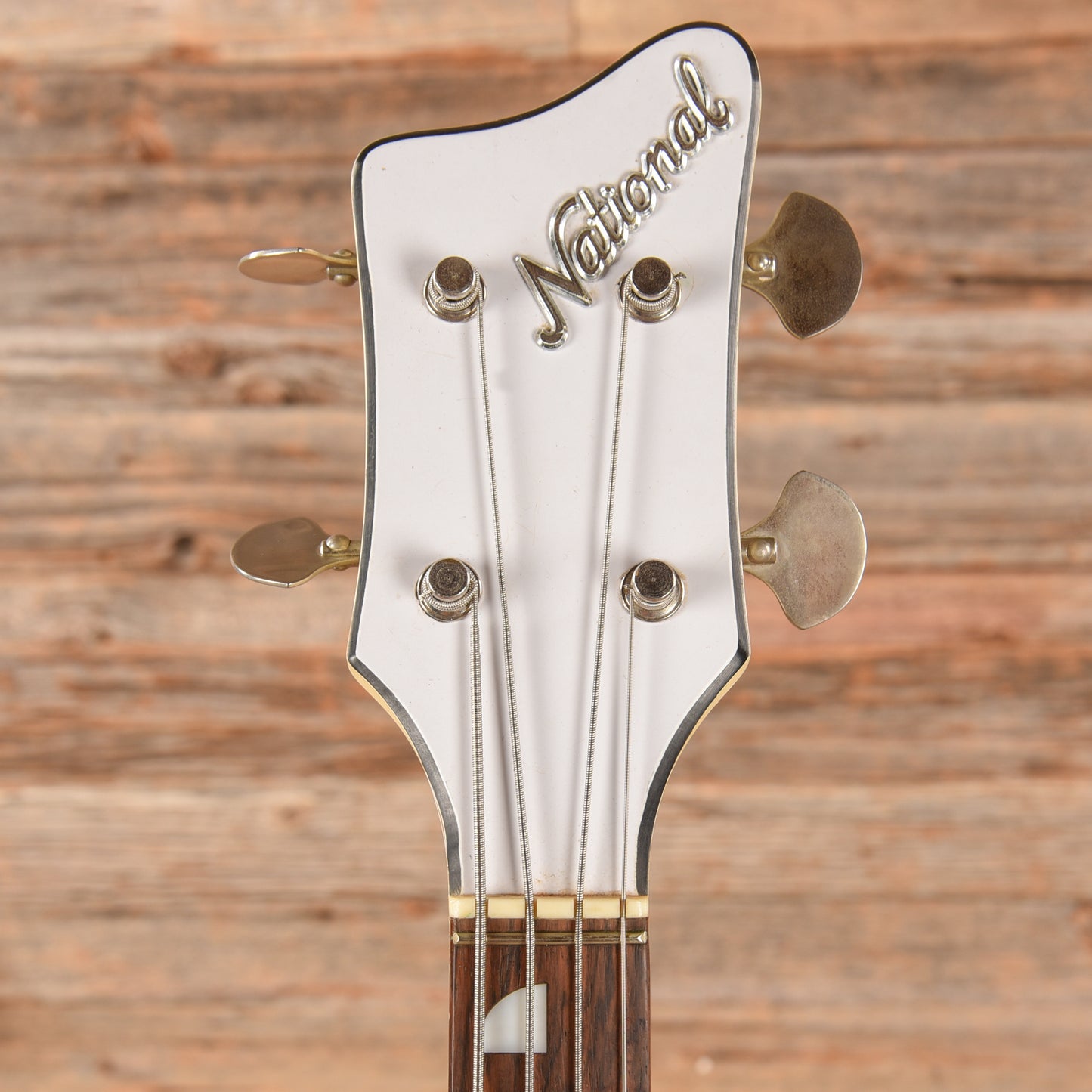 National Res-o-glass Val-Pro 85 Bass White 1960s Bass Guitars / 5-String or More