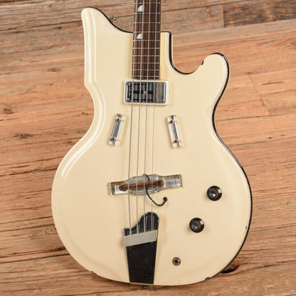 National Res-o-glass Val-Pro 85 Bass White 1960s Bass Guitars / 5-String or More