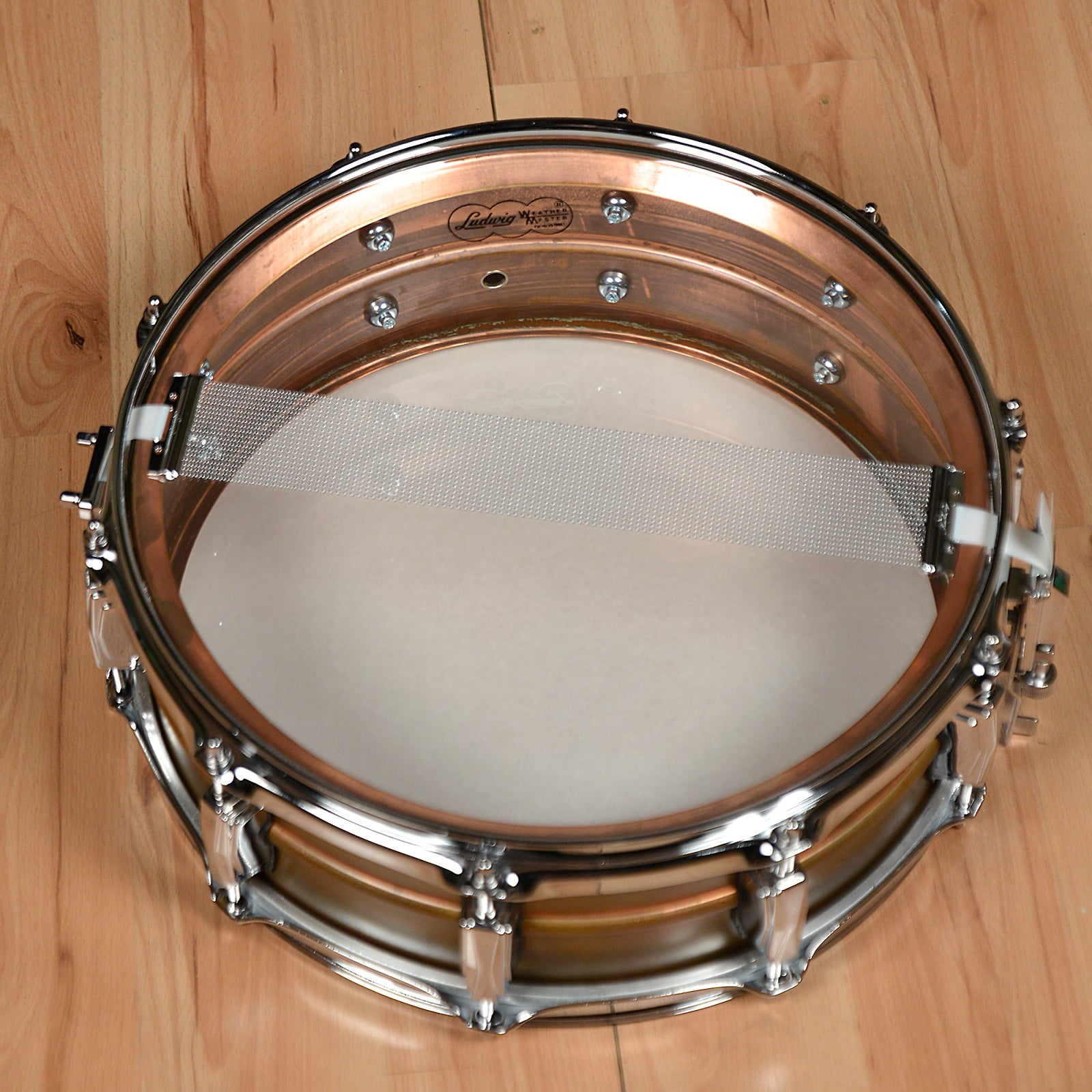 Ludwig 5x14 Raw Copper Phonic Snare Drum