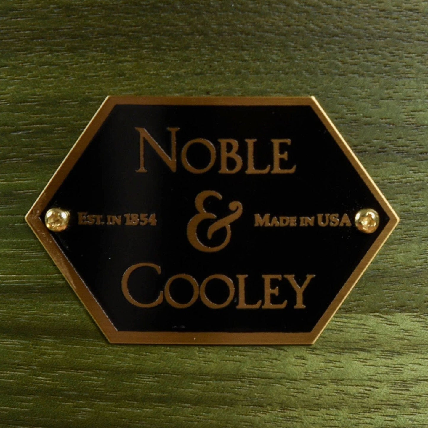 Noble & Cooley Walnut Classic 13/16/22 3pc. Drum Kit Green Matte Lacquer w/Brass & Black Nickel Hardware Drums and Percussion / Acoustic Drums / Full Acoustic Kits