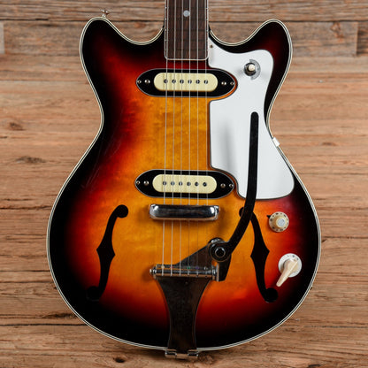 Norma 6 String 2 P/U Double Cut/Hollow Body/Vibrato Sunset Sunburst Electric Guitars / Hollow Body