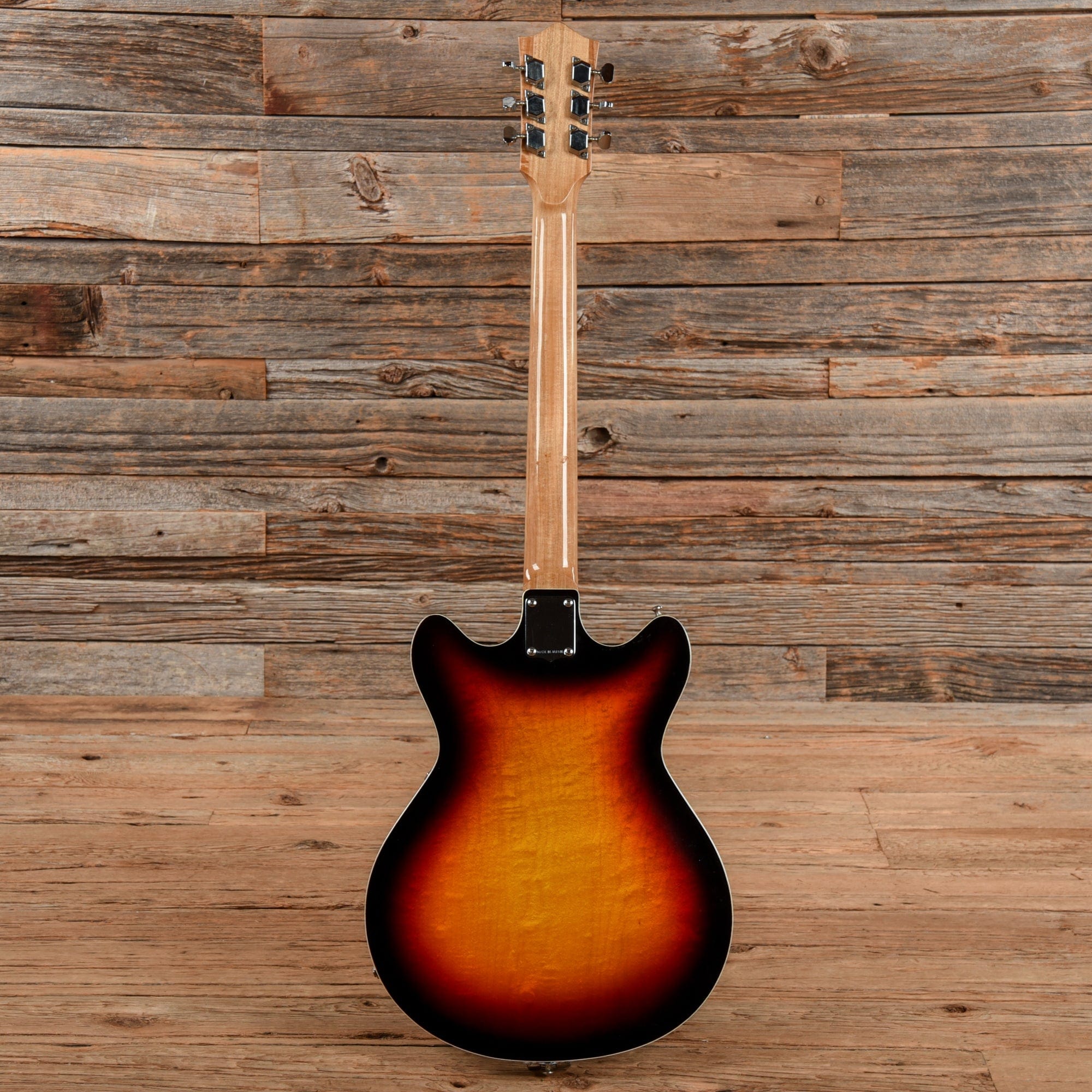 Norma 6 String 2 P/U Double Cut/Hollow Body/Vibrato Sunset Sunburst Electric Guitars / Hollow Body