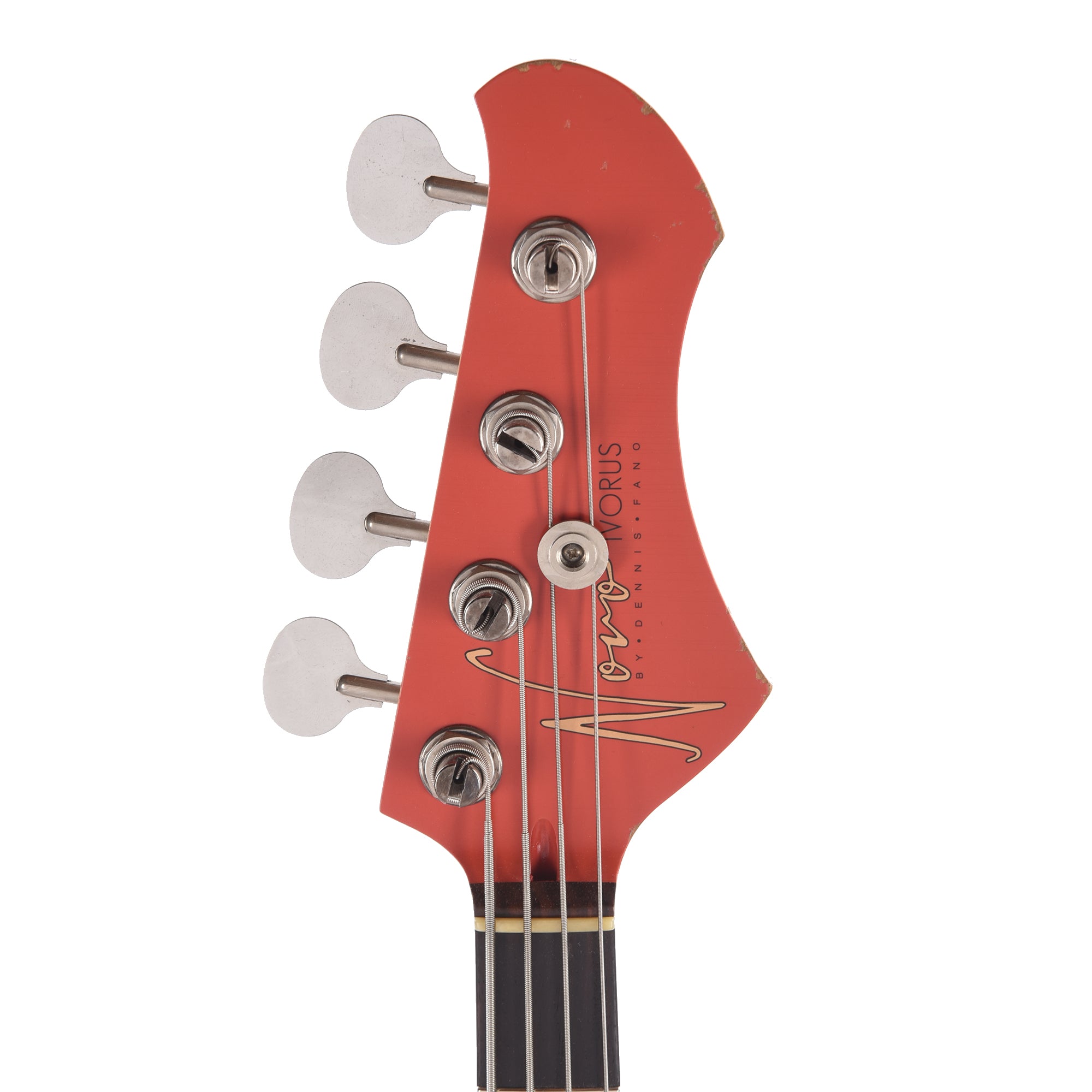 Novo Ivorus Bass Fiesta Red Light Distress Bass Guitars / 4-String