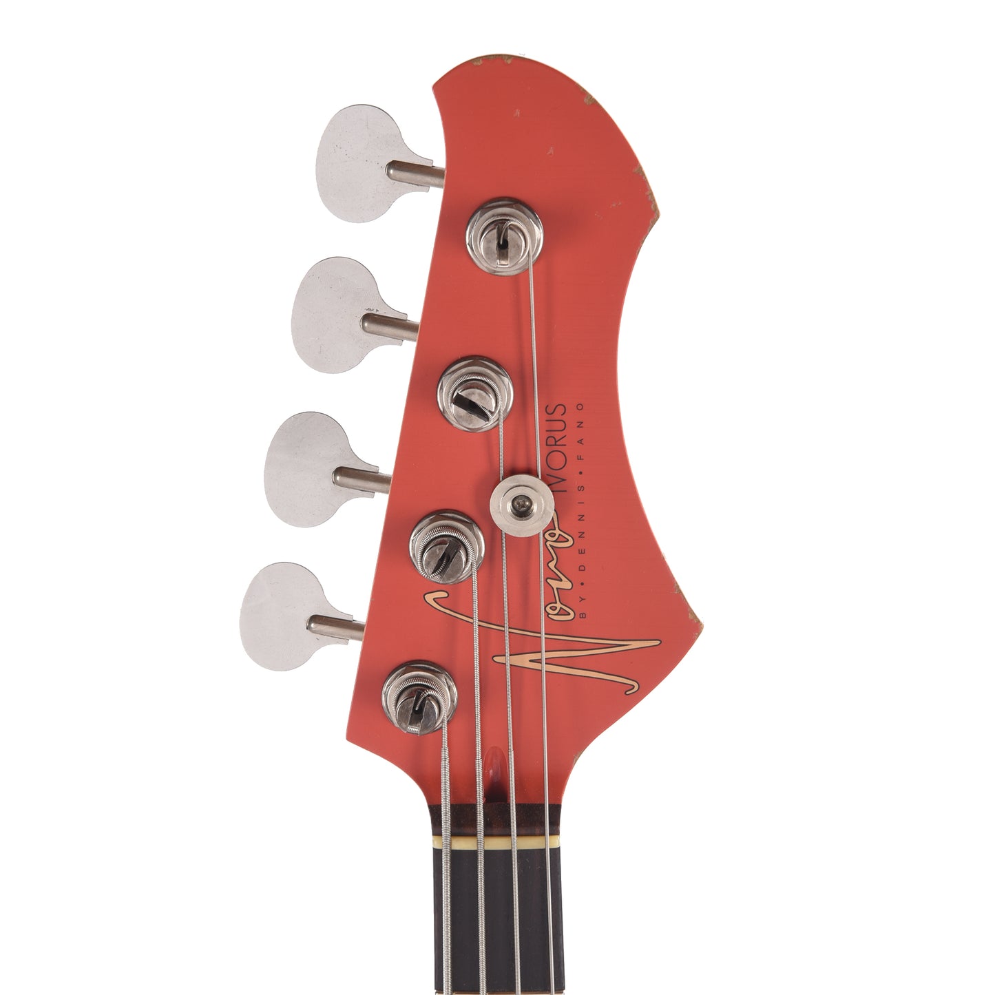 Novo Ivorus Bass Fiesta Red Light Distress Bass Guitars / 4-String