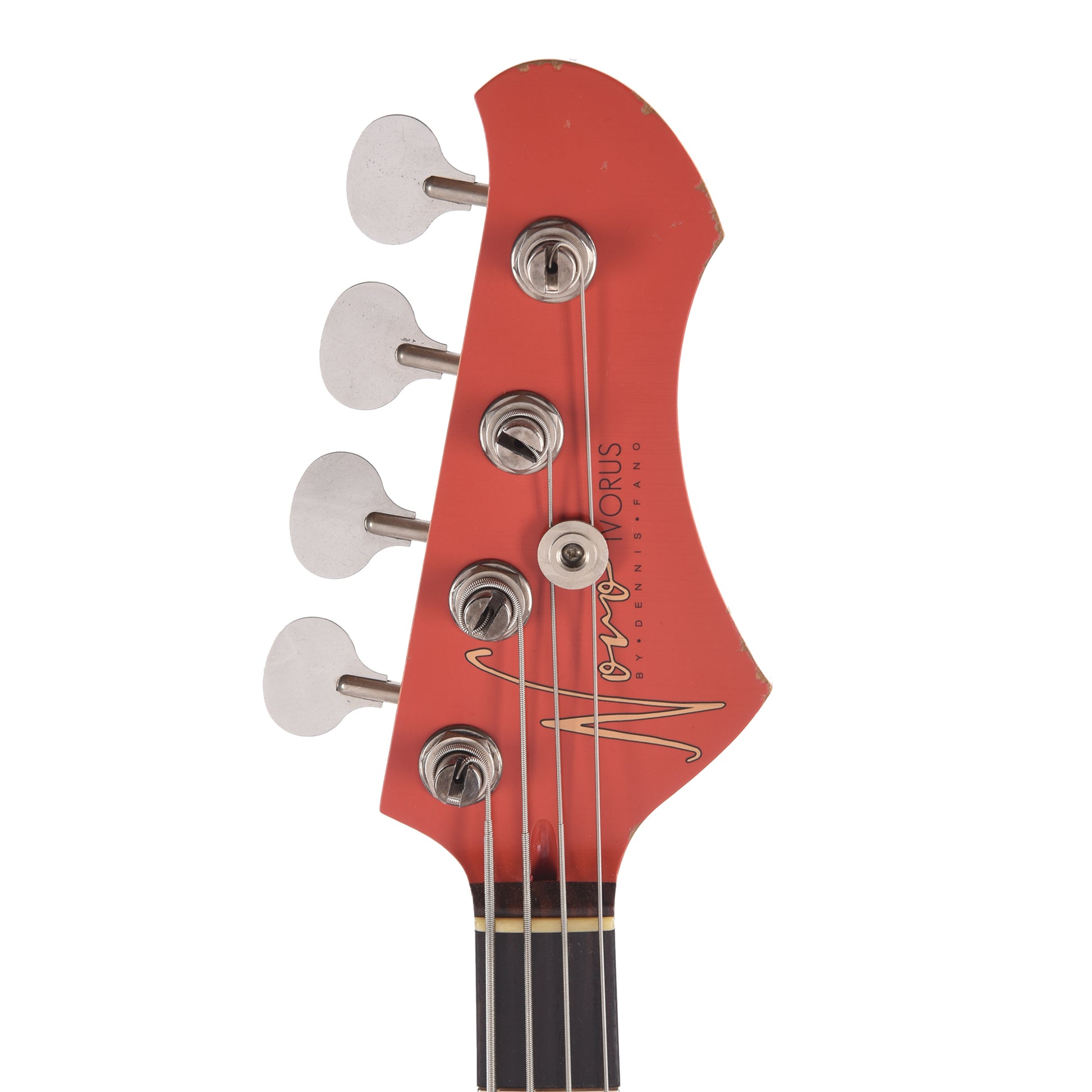 Novo Ivorus Bass Fiesta Red Light Distress Bass Guitars / 4-String