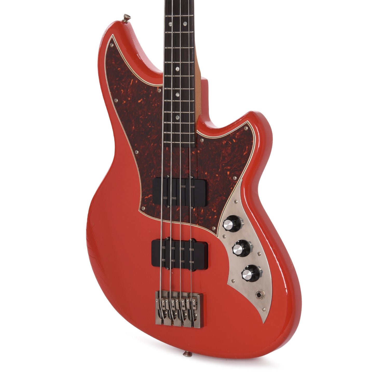 Novo Ivorus Bass Fiesta Red Light Distress Bass Guitars / 4-String