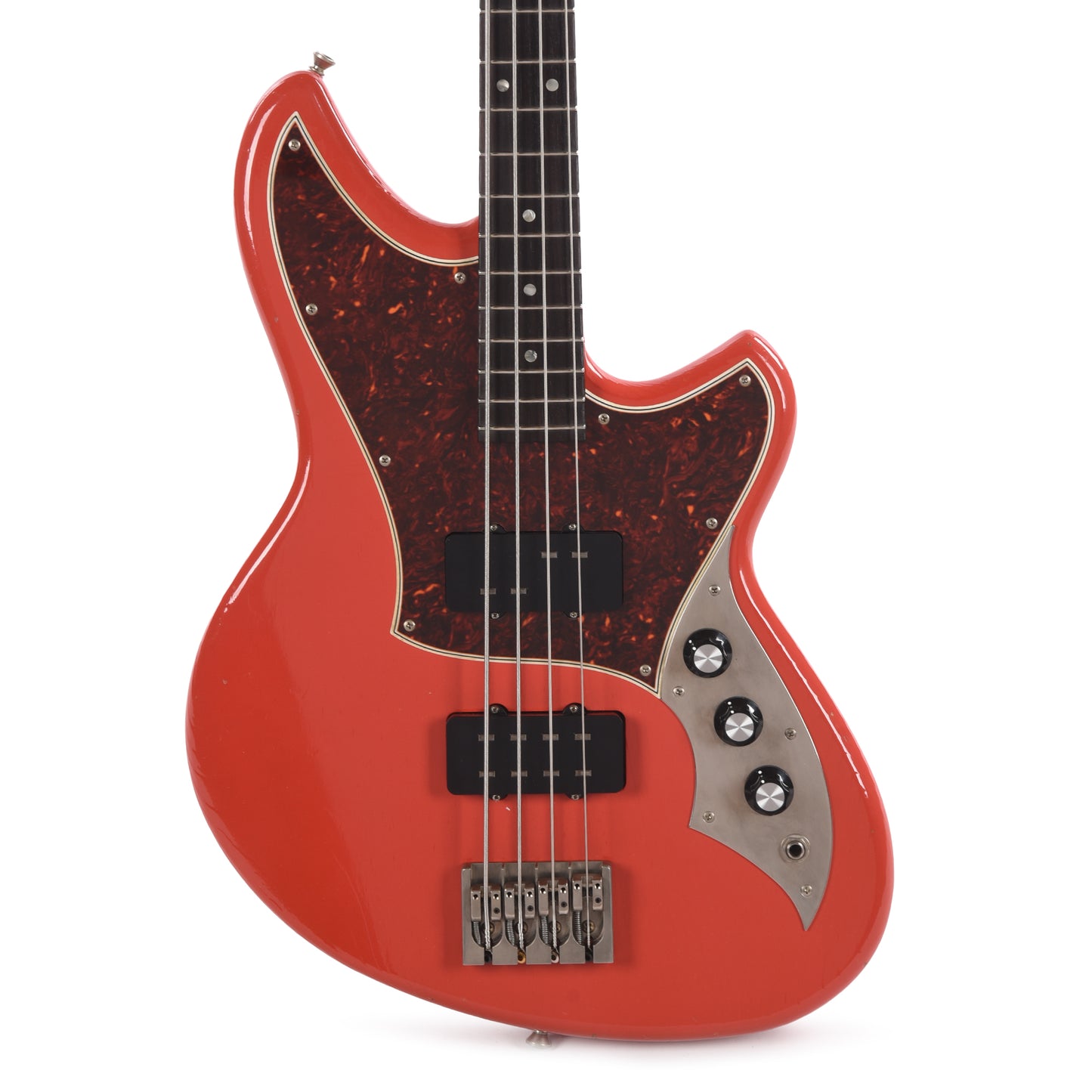Novo Ivorus Bass Fiesta Red Light Distress Bass Guitars / 4-String