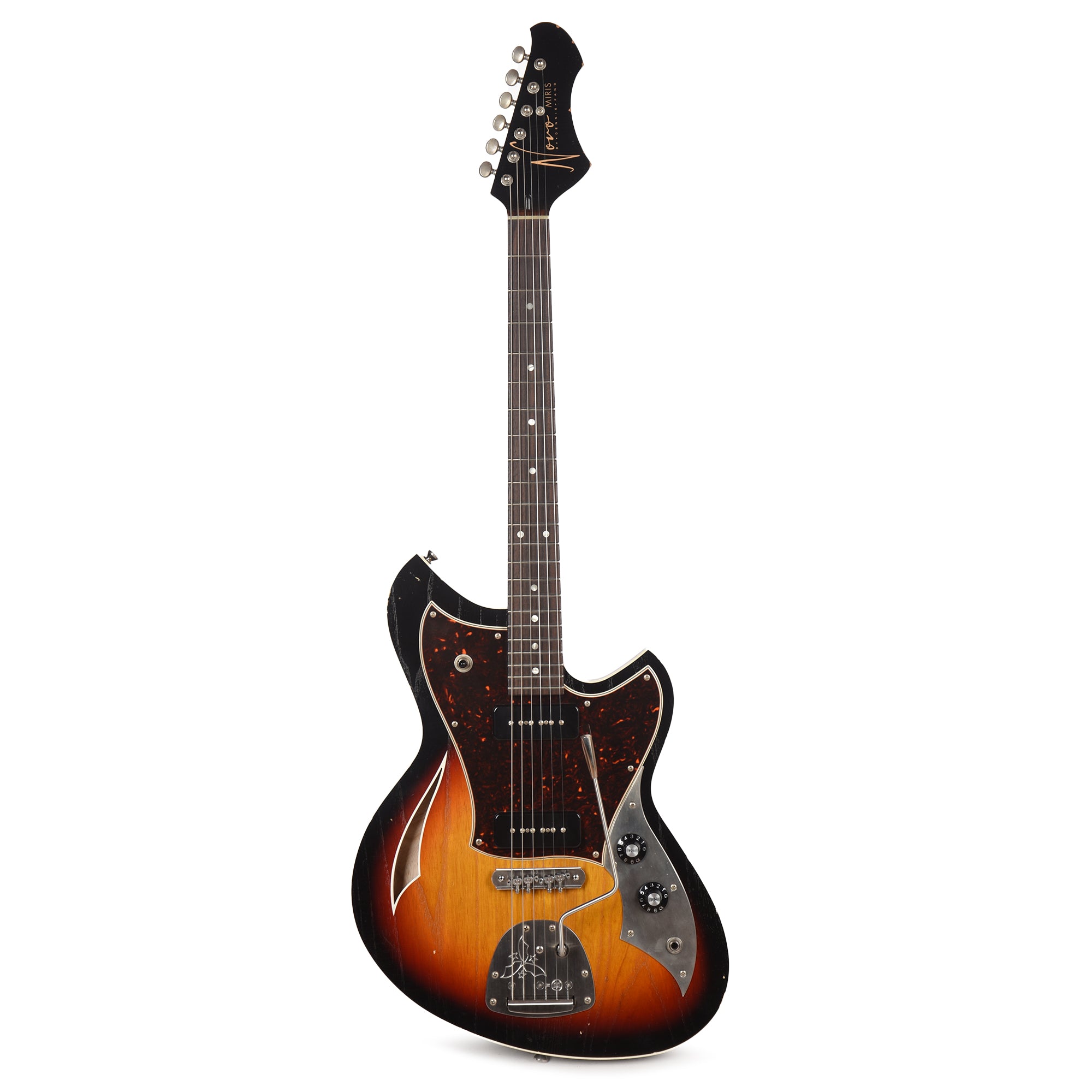 Novo Miris J 3-Tone Burst Light Distress w/Fralin P-90 Pickups Electric Guitars / Hollow Body